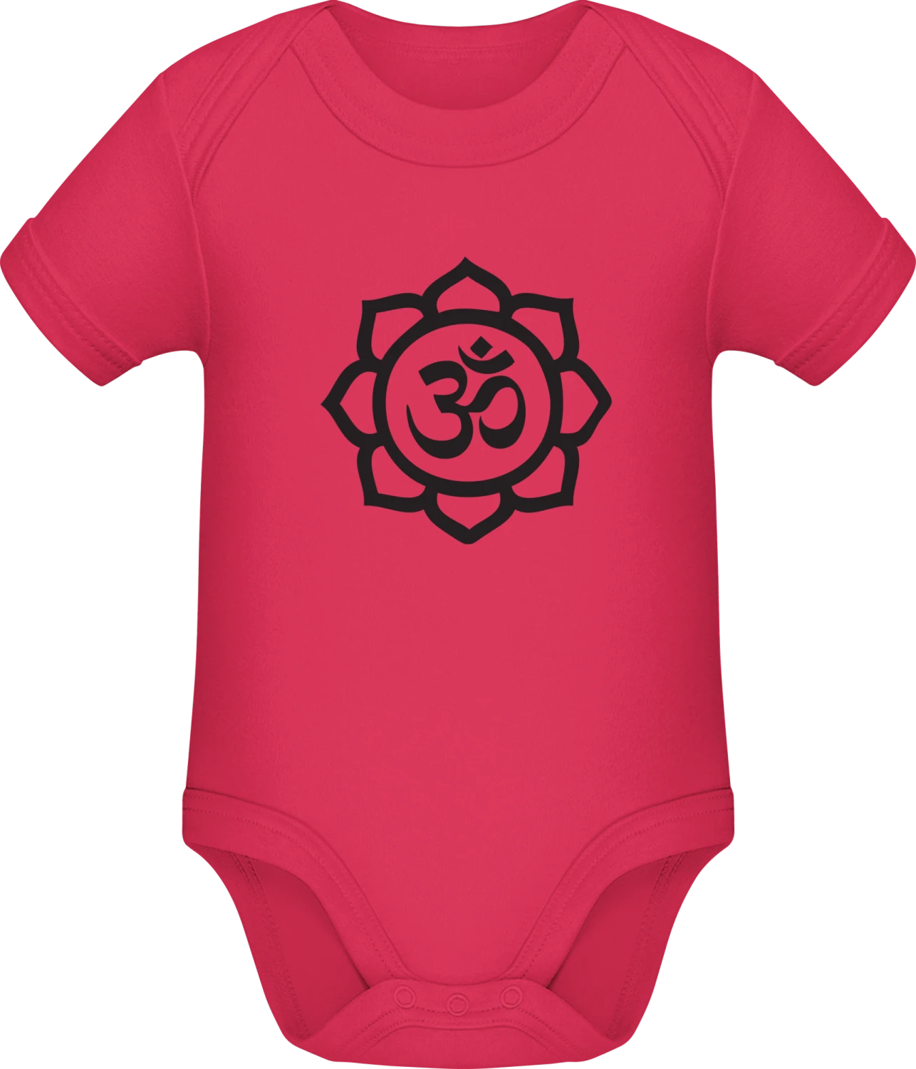 Om Aum Sanskrit - Sorbet Sonar SSL organic babybodsuit - Front