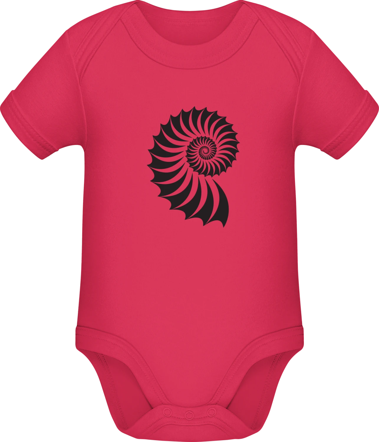 Prehistoric Shell Fossil - Sorbet Sonar SSL organic babybodsuit - Front