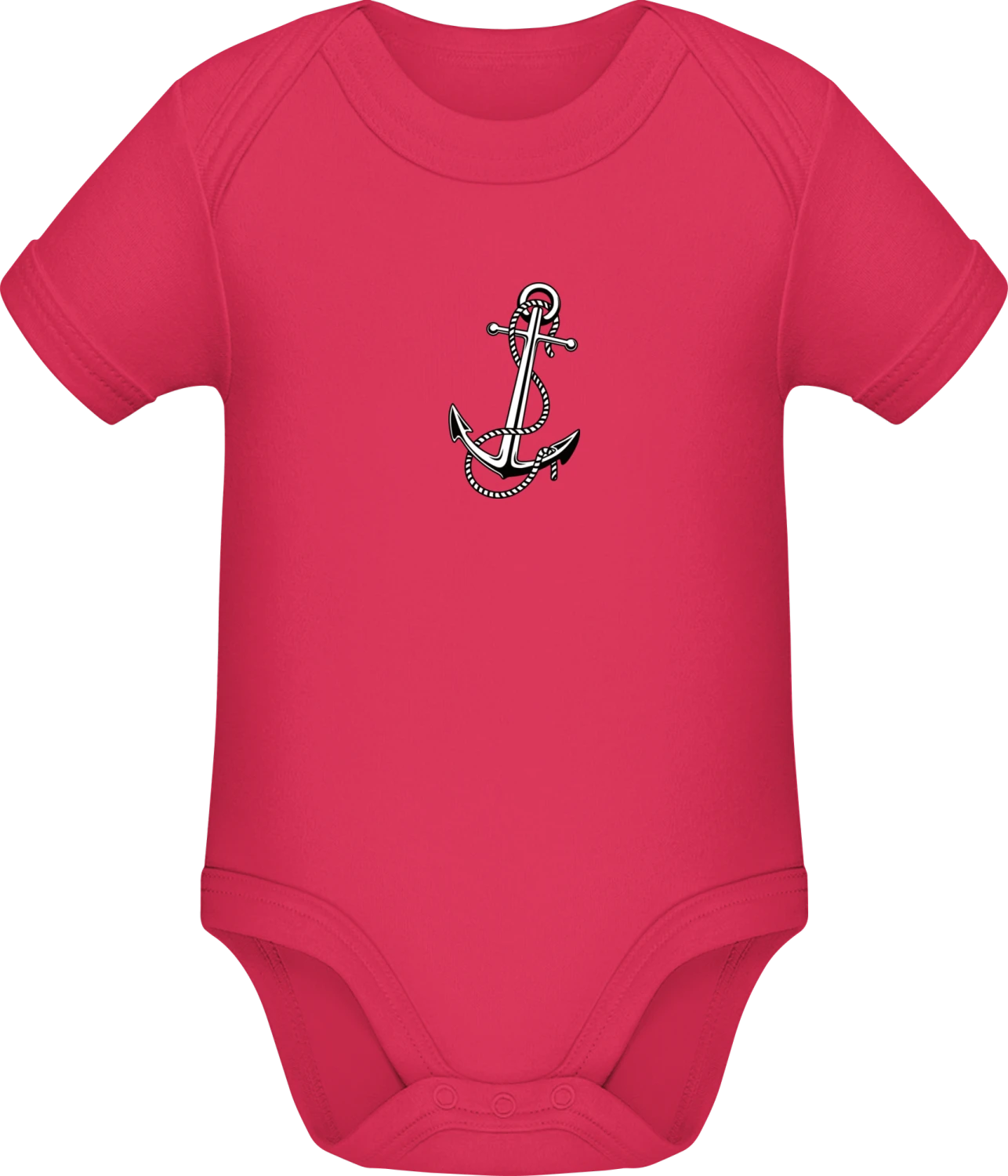 Anchor Old School - Sorbet Sonar SSL organic babybodsuit - Front