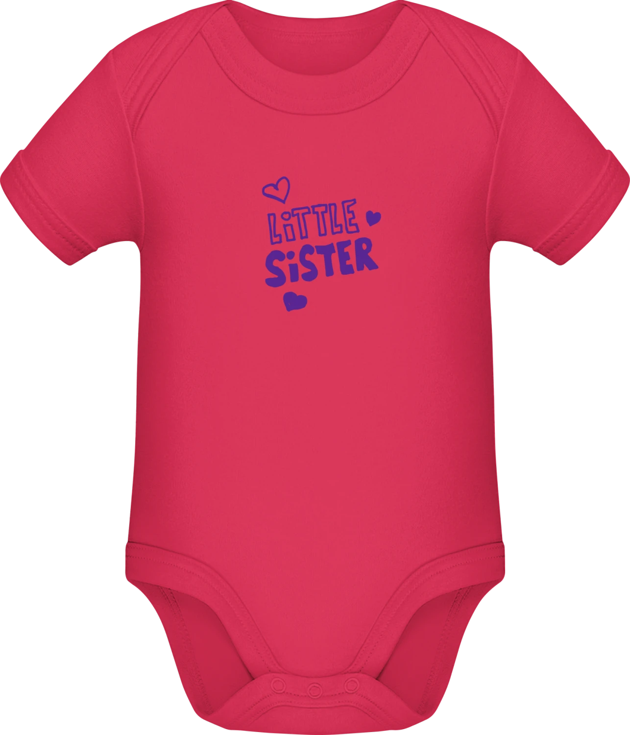 Little Sister - Sorbet Sonar SSL organic babybodsuit - Front