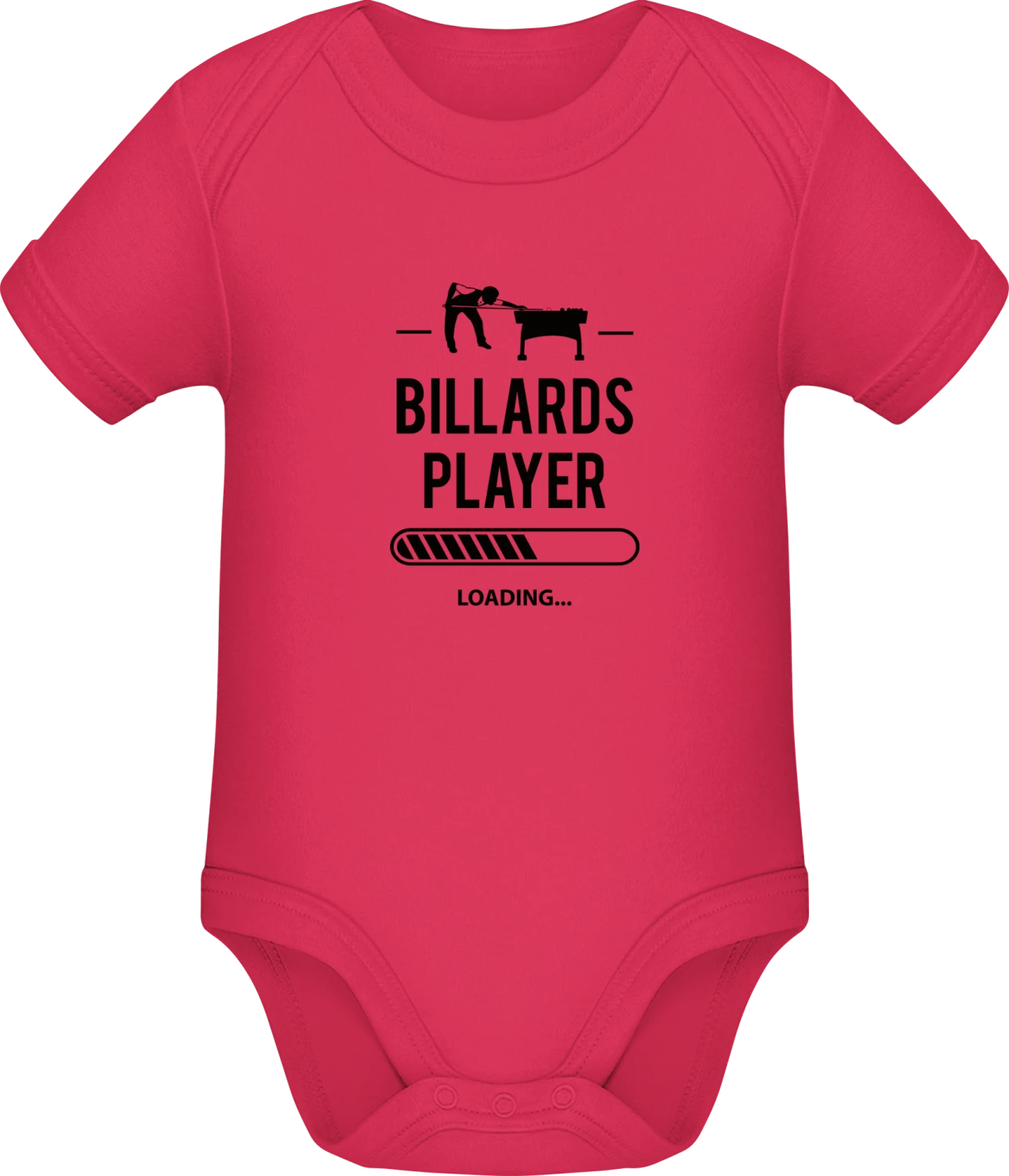 Billiards Player Loading - Sorbet Sonar SSL organic babybodsuit - Front