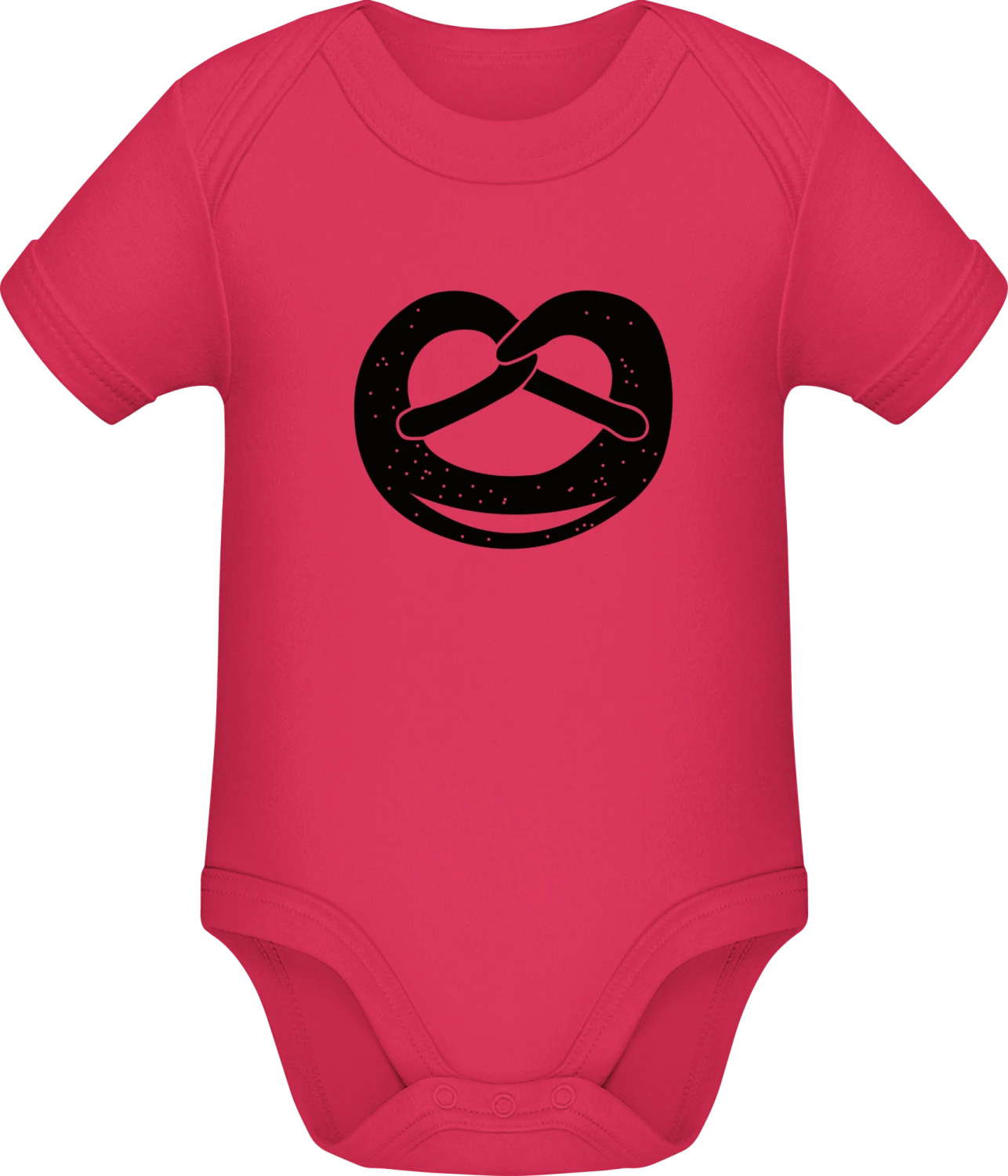 Brezel Illustration - Sorbet Sonar SSL organic babybodsuit - Front