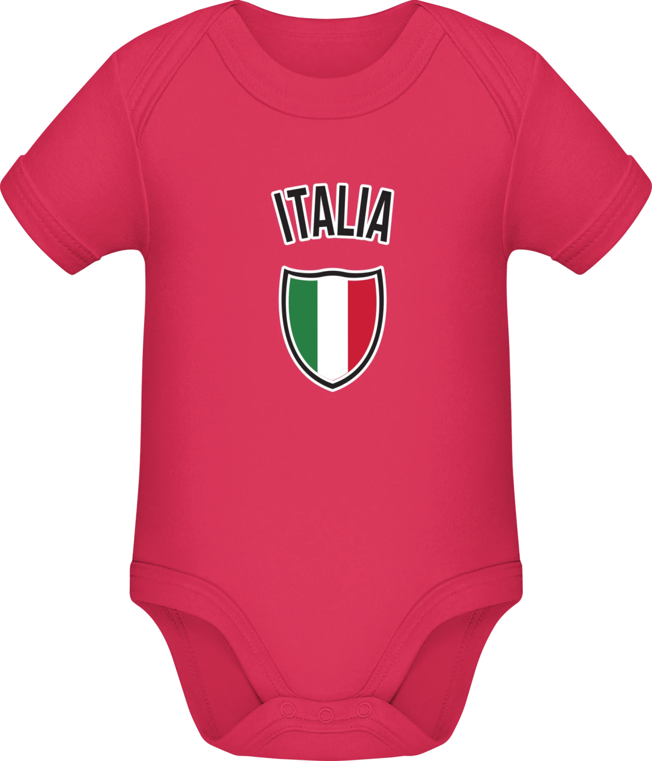 Italia Outline - Sorbet Sonar SSL organic babybodsuit - Front