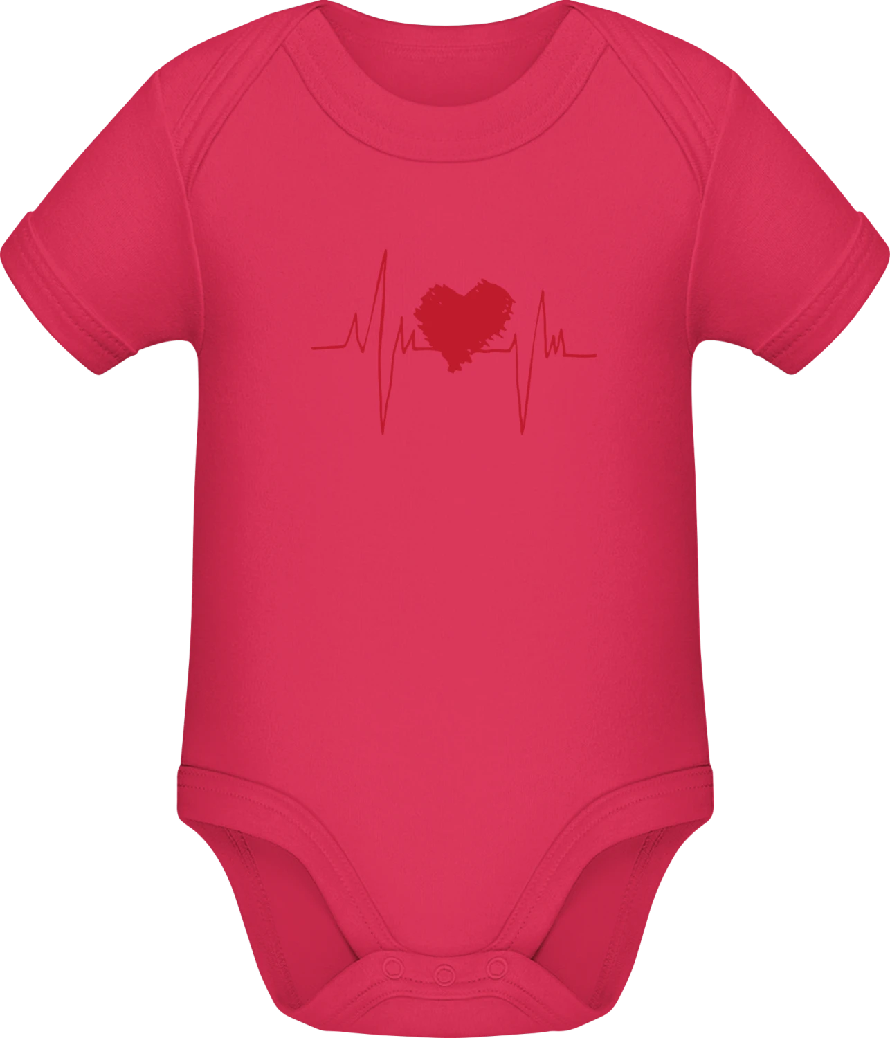 Heartbeat Logo - Sorbet Sonar SSL organic babybodsuit - Front