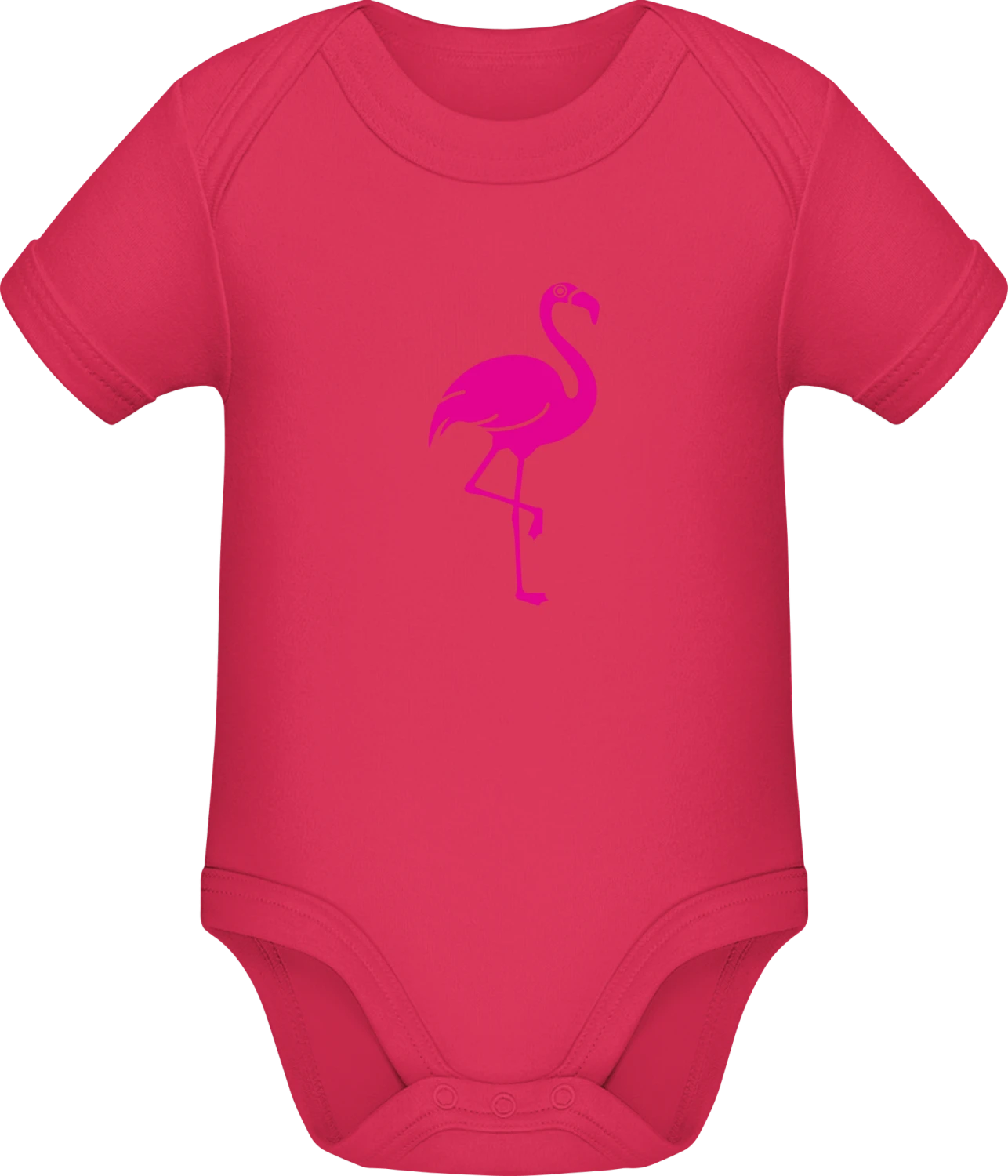 Flamingo - Sorbet Sonar SSL organic babybodsuit - Front