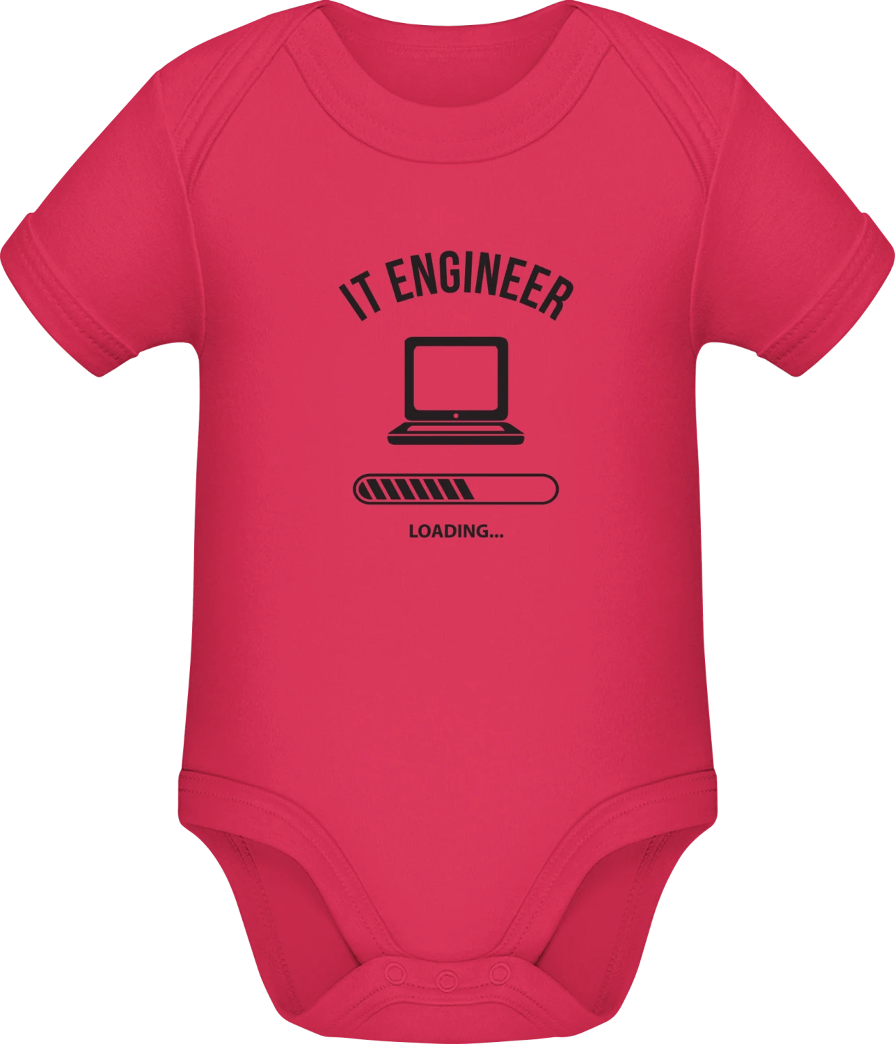 Computer Scientist Loading - Sorbet Sonar SSL organic babybodsuit - Front