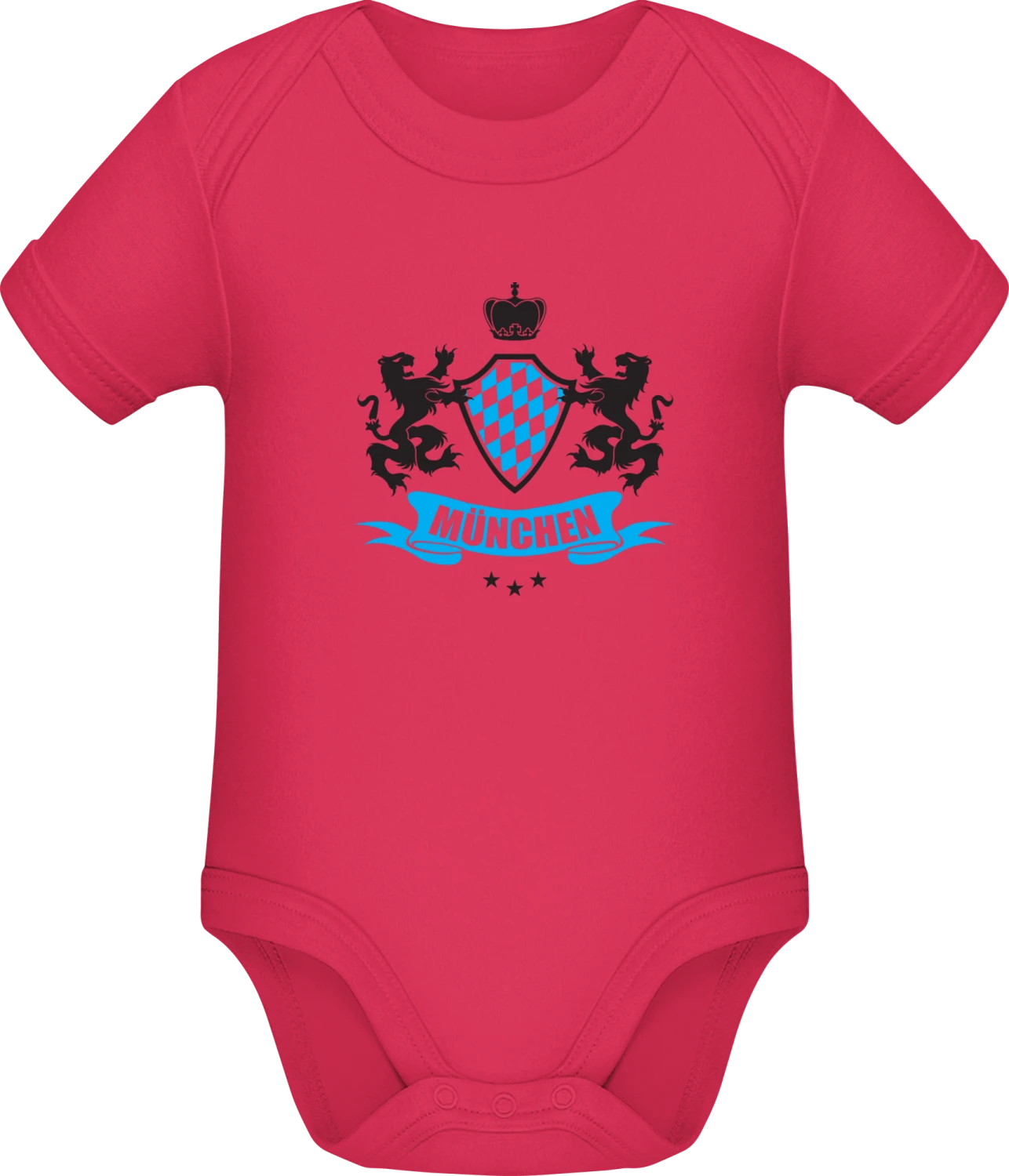 München Coat of Arms - Sorbet Sonar SSL organic babybodsuit - Front