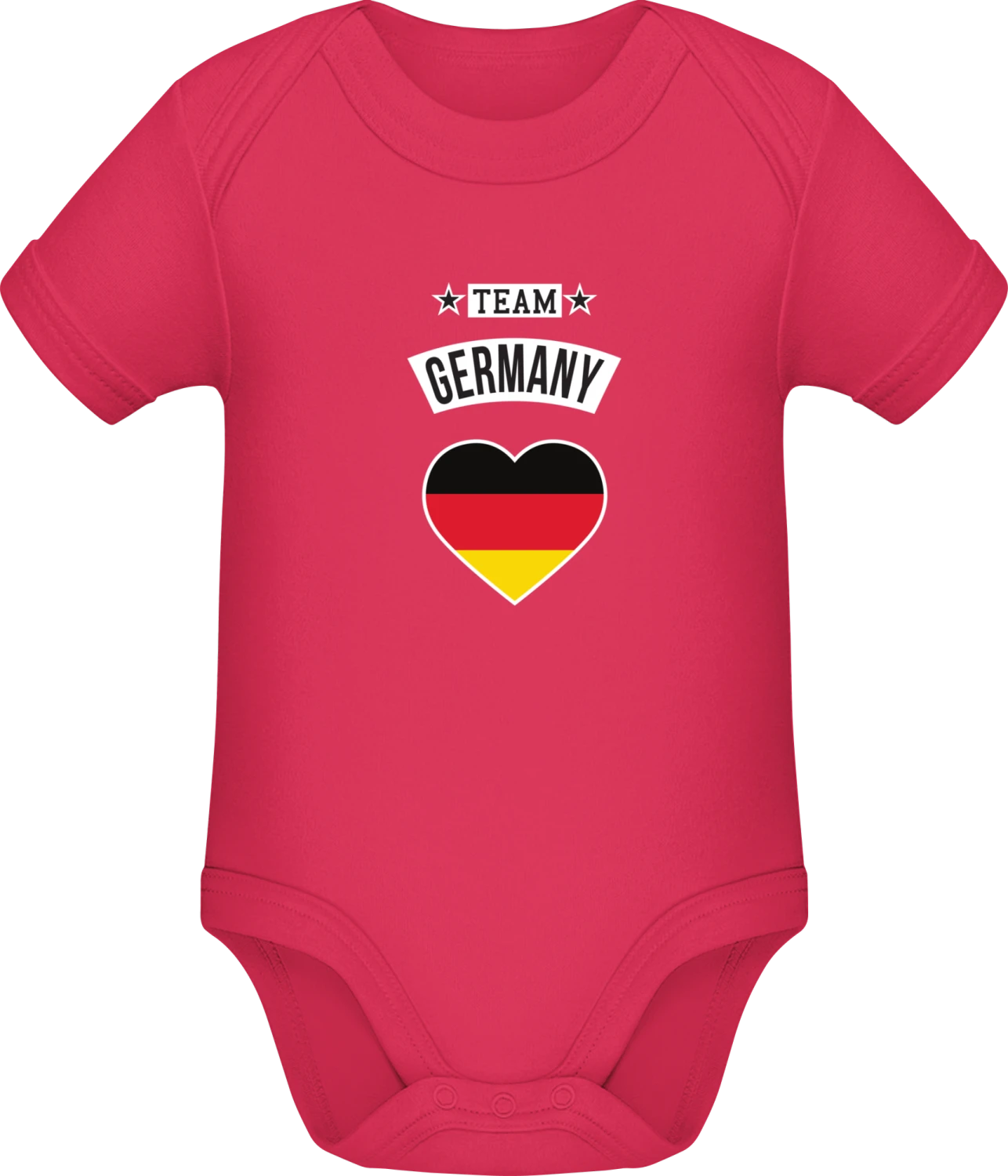 Team Germany Heart - Sorbet Sonar SSL organic babybodsuit - Front