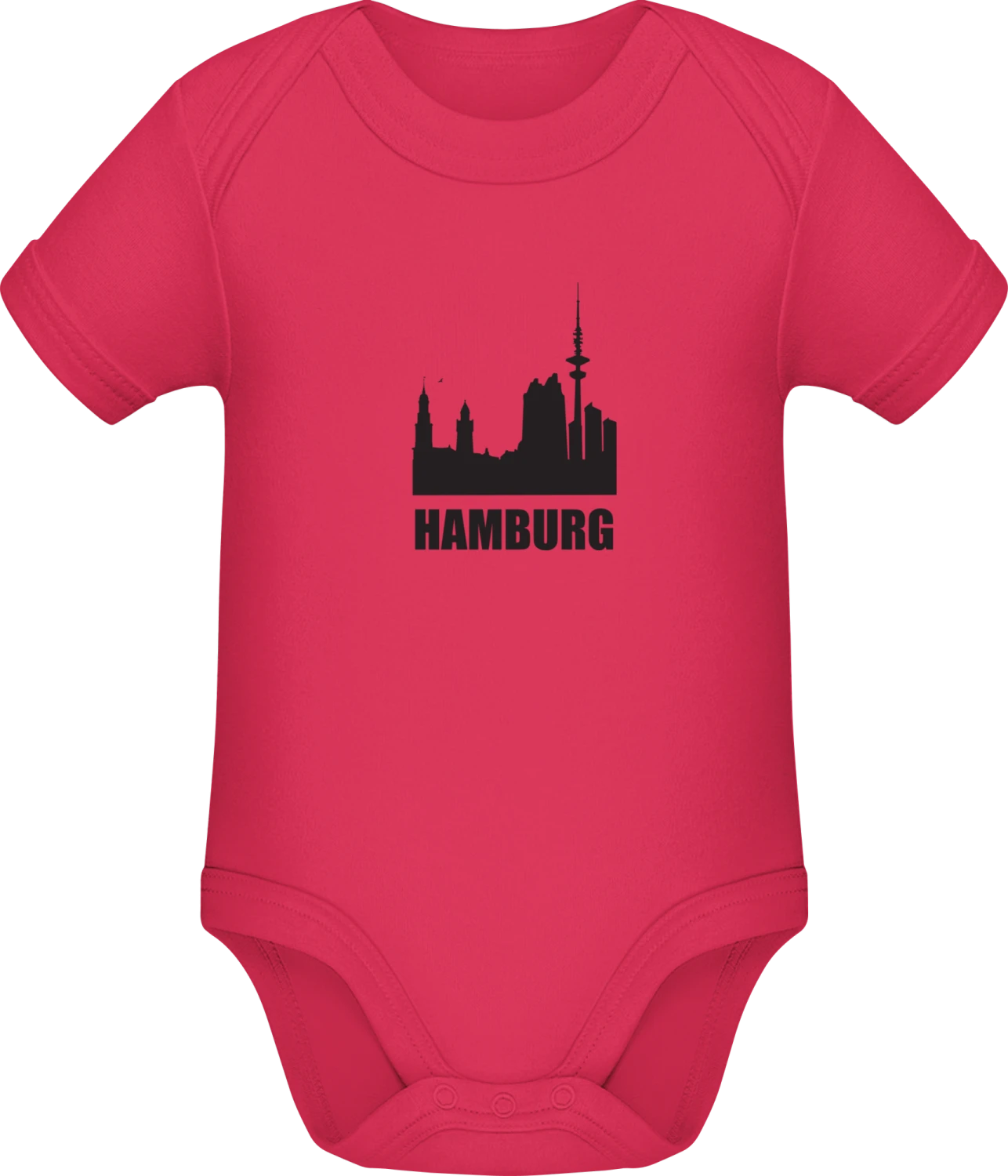 Skyline Hamburg - Sorbet Sonar SSL organic babybodsuit - Front