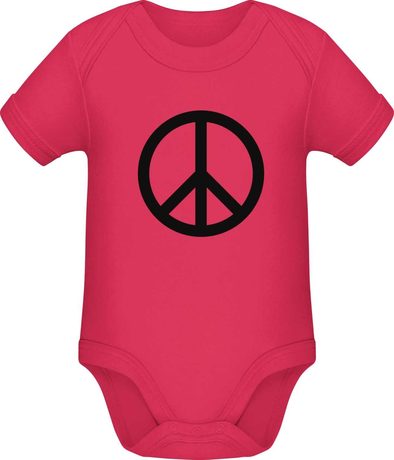 Peace Sign Logo - Sorbet Sonar SSL organic babybodsuit - Front