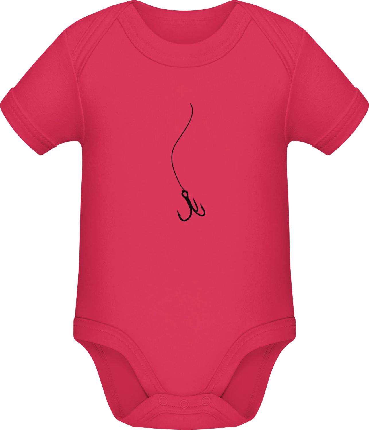 Angelhaken Illustration - Sorbet Sonar SSL organic babybodsuit - Front