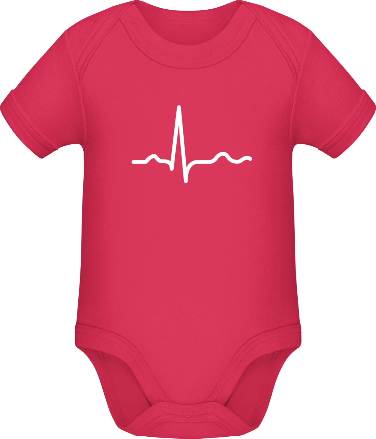 Heart Beat - Sorbet Sonar SSL organic babybodsuit - Front