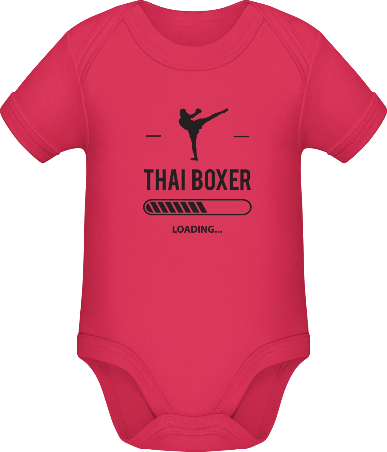 Thai Boxer Loading - Sorbet Sonar SSL organic babybodsuit - Front