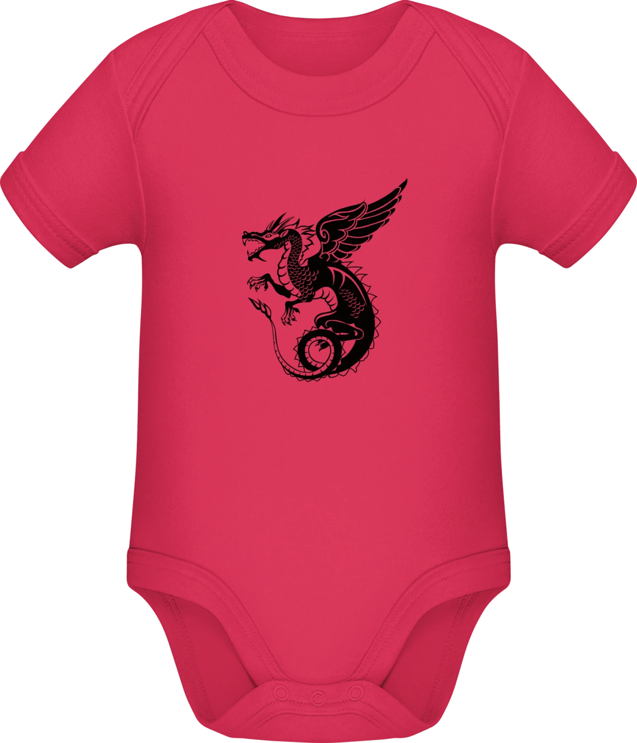 Winged Dragon - Sorbet Sonar SSL organic babybodsuit - Front