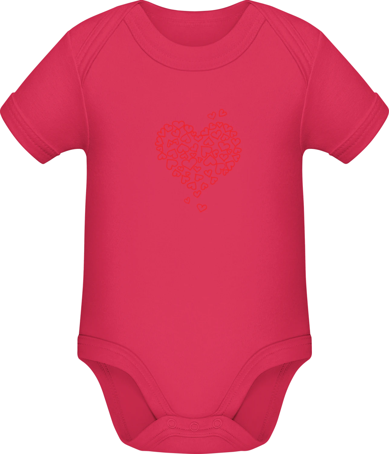 Kleine Herzen - Sorbet Sonar SSL organic babybodsuit - Front