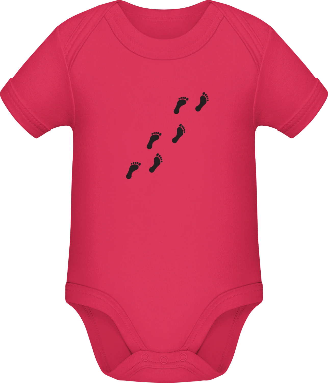 Foot Tracks - Sorbet Sonar SSL organic babybodsuit - Front