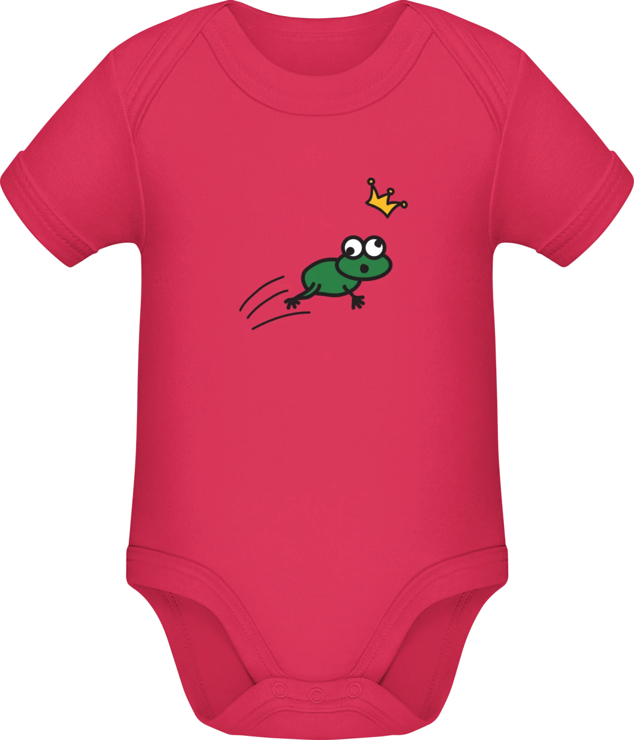 Frog Prince - Sorbet Sonar SSL organic babybodsuit - Front