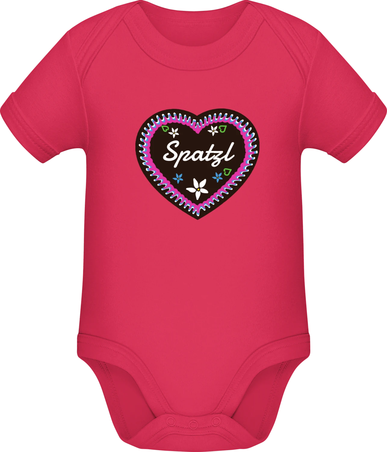 Spatzl - Sorbet Sonar SSL organic babybodsuit - Front