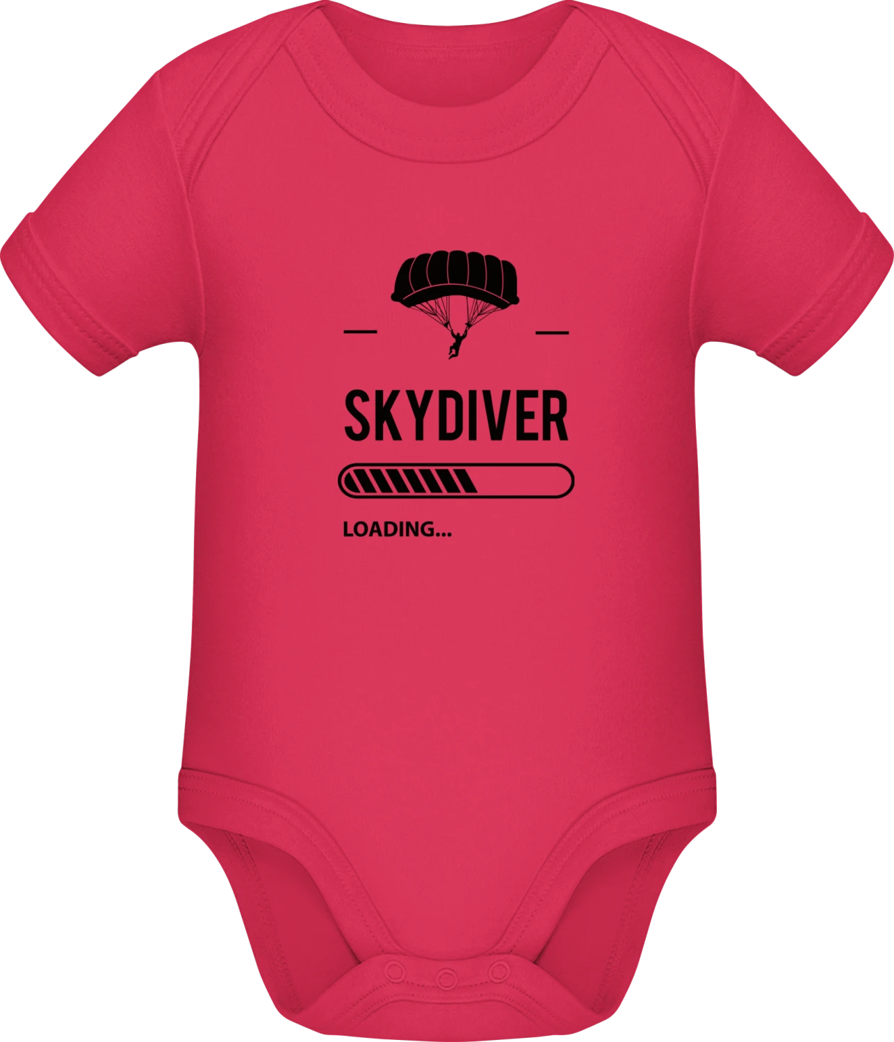 Skydiver Loading - Sorbet Sonar SSL organic babybodsuit - Front