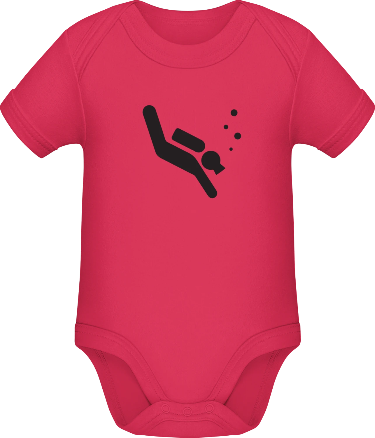 Diver Icon - Sorbet Sonar SSL organic babybodsuit - Front