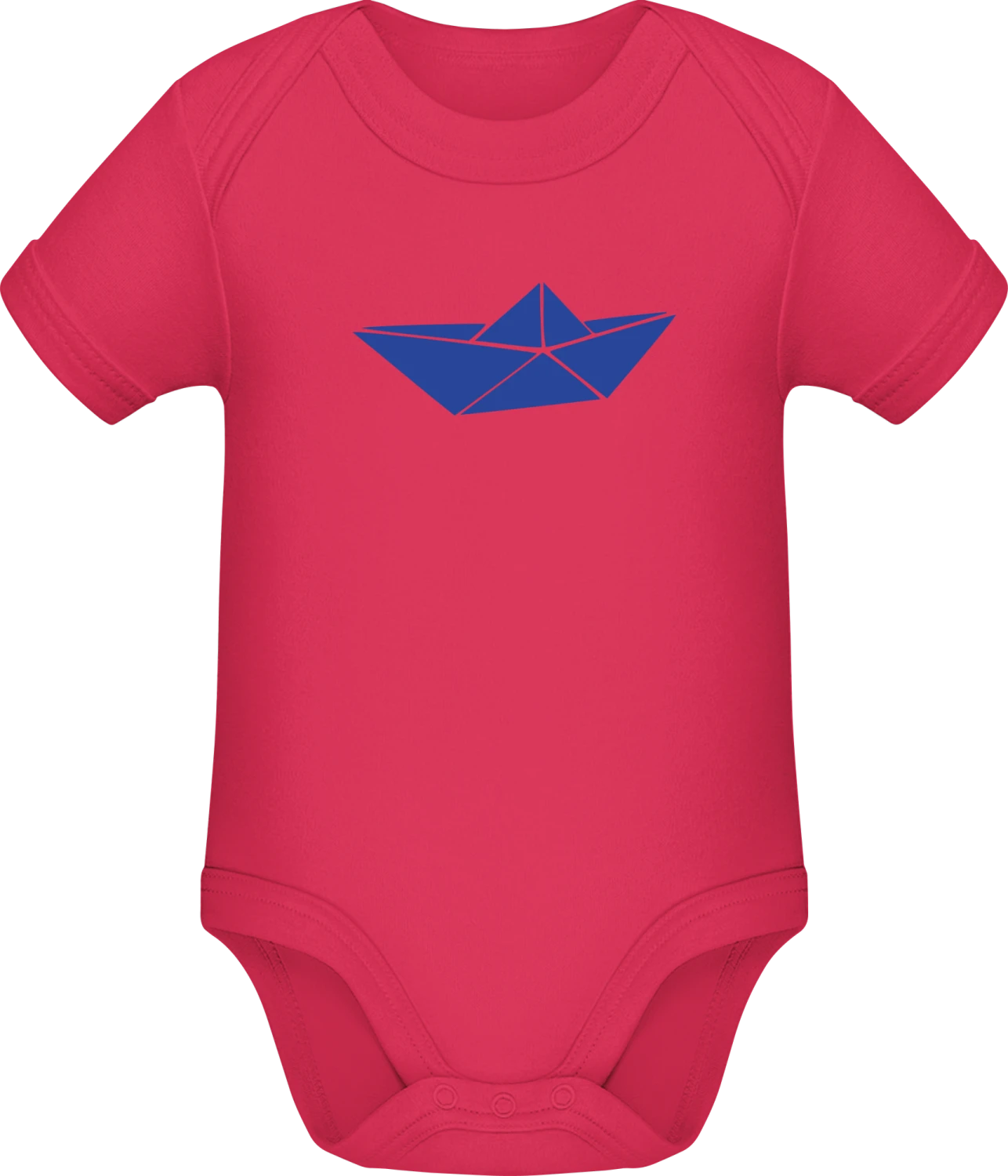 Paper Ship Icon - Sorbet Sonar SSL organic babybodsuit - Front