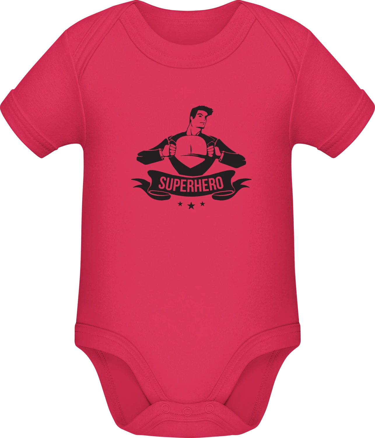 Superhero - Sorbet Sonar SSL organic babybodsuit - Front