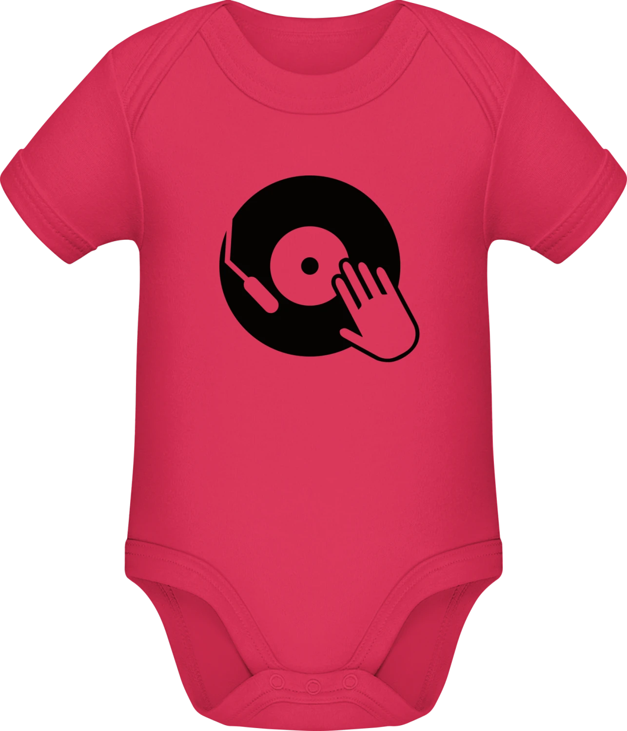 DJ Vinyl Turntable - Sorbet Sonar SSL organic babybodsuit - Front