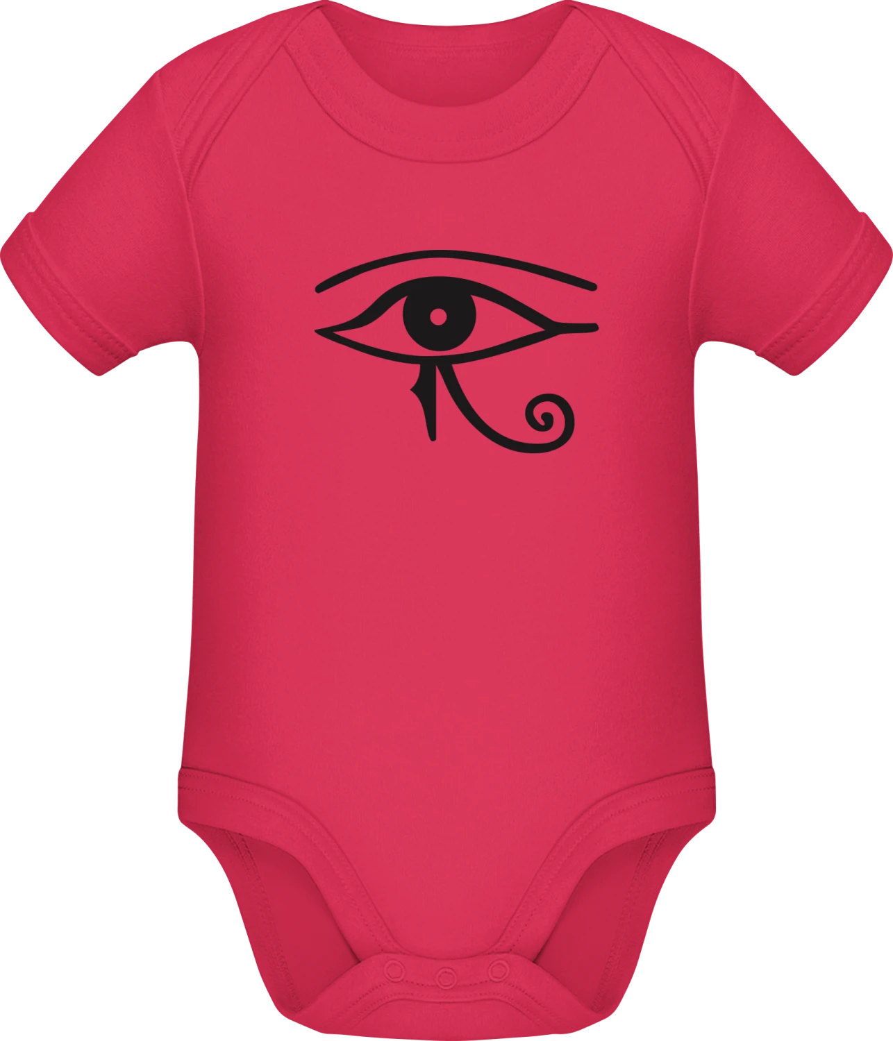 Eye of Horus Hieroglyphs - Sorbet Sonar SSL organic babybodsuit - Front