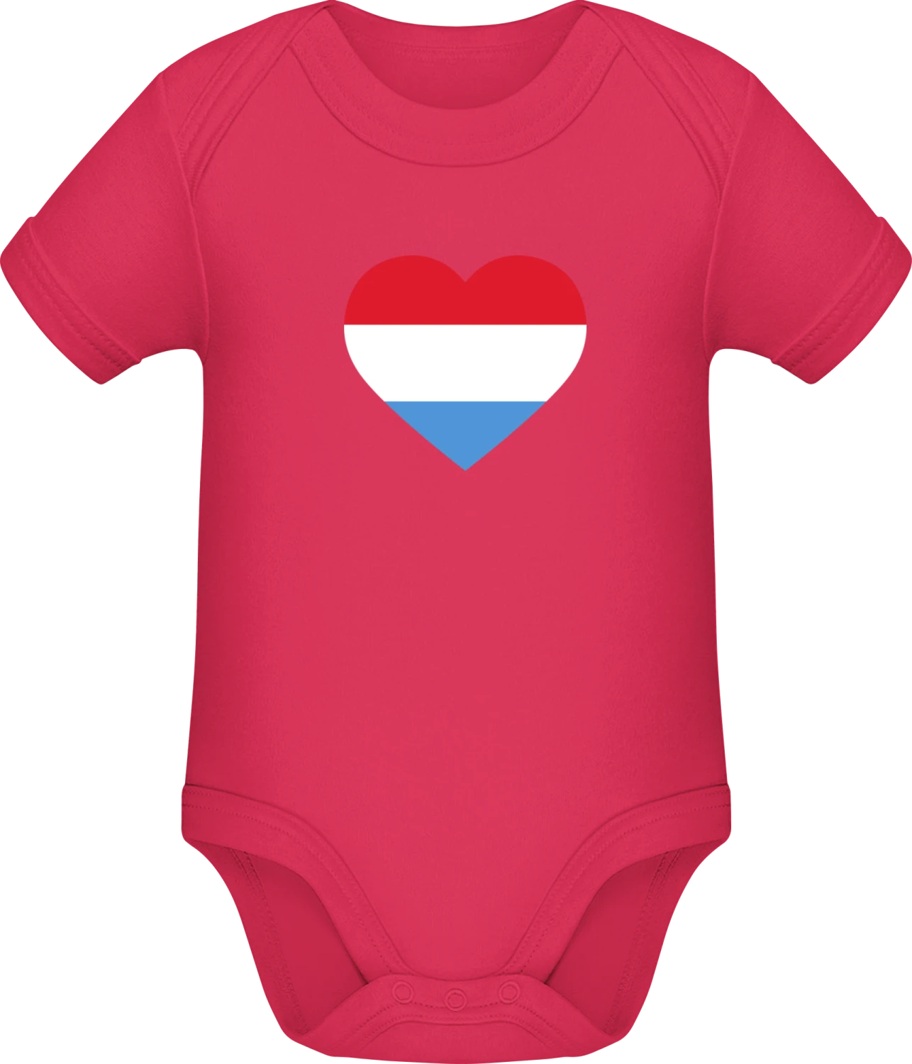 Netherlands Heart Flag - Sorbet Sonar SSL organic babybodsuit - Front