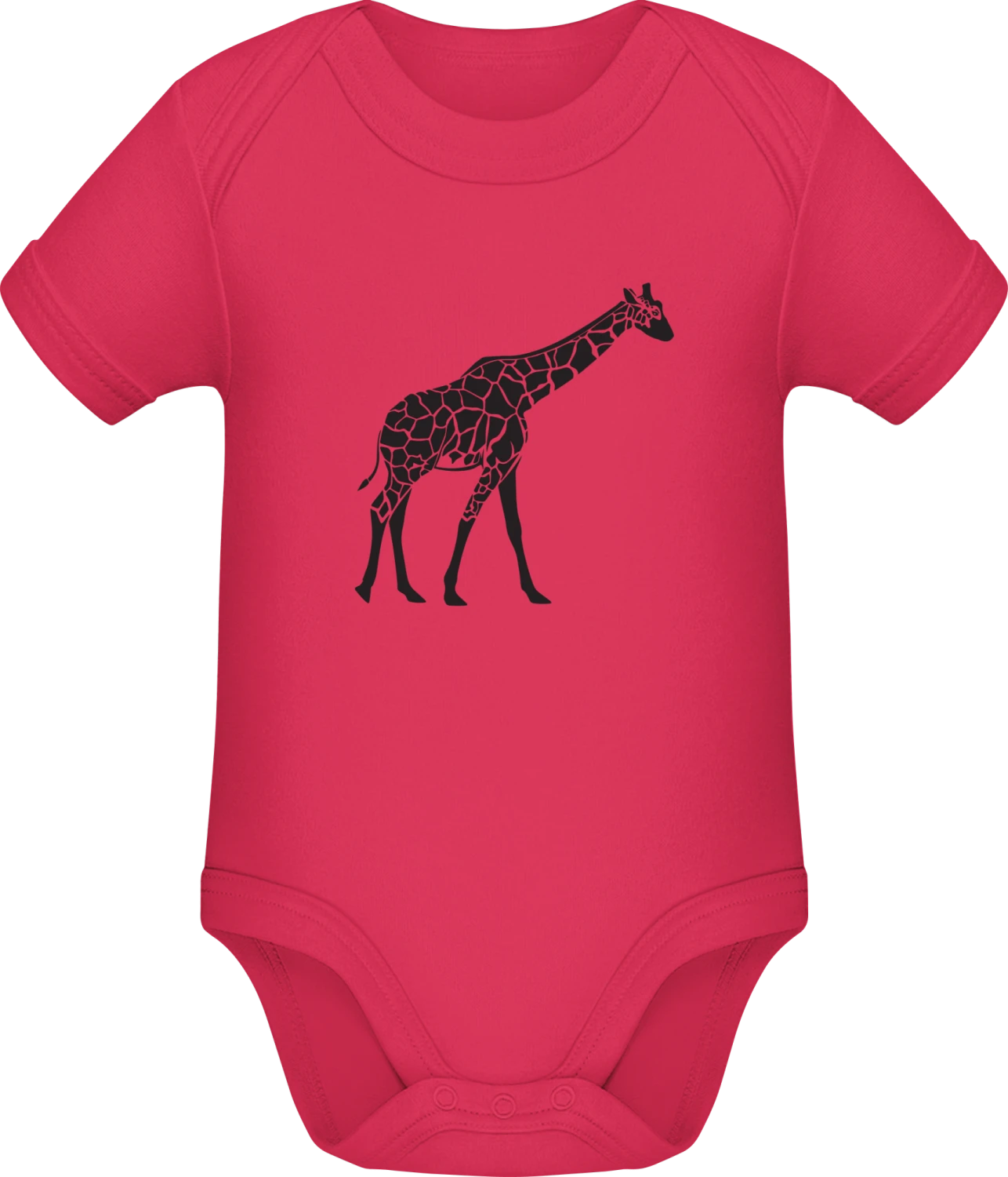 Giraffe Illustration - Sorbet Sonar SSL organic babybodsuit - Front