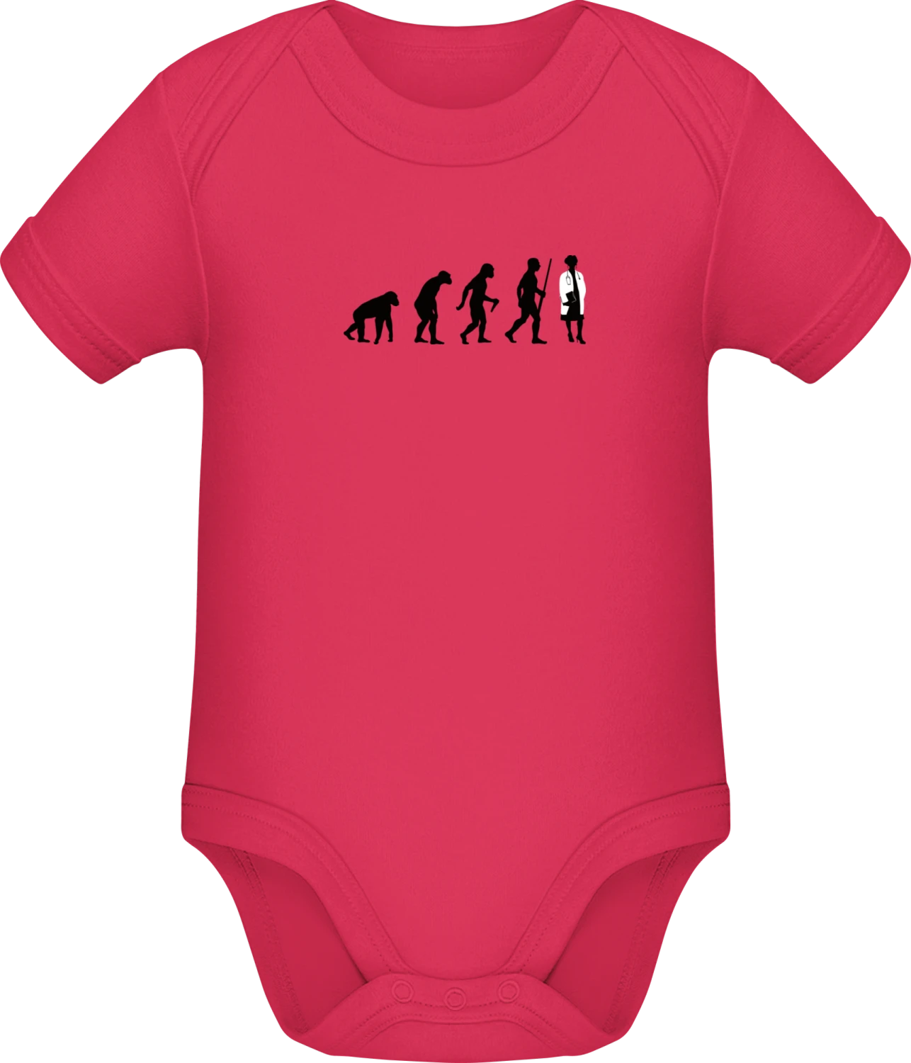 Female Doctor Evolution - Sorbet Sonar SSL organic babybodsuit - Front