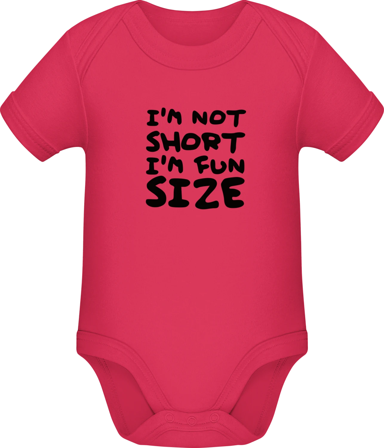 I´m Not Short I´m Fun Size - Sorbet Sonar SSL organic babybodsuit - Front