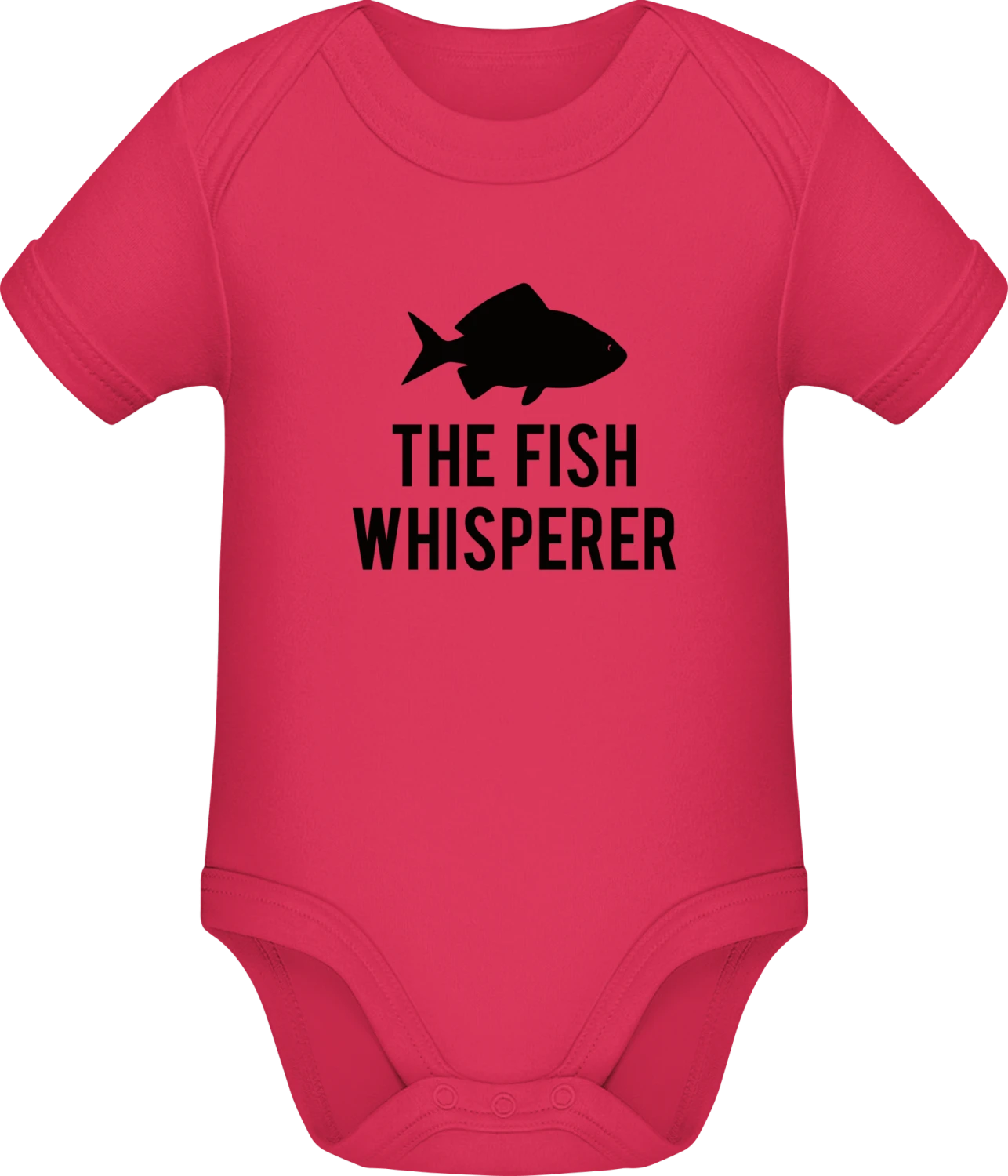 The Fish Whisperer - Sorbet Sonar SSL organic babybodsuit - Front