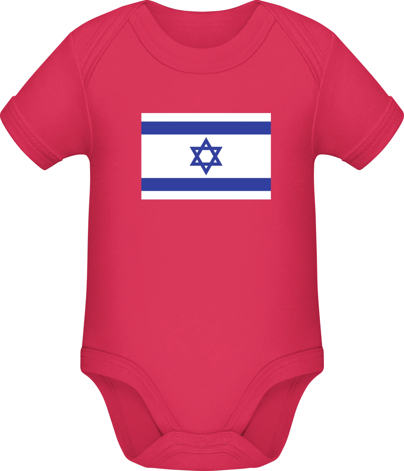 Israel Flag - Sorbet Sonar SSL organic babybodsuit - Front