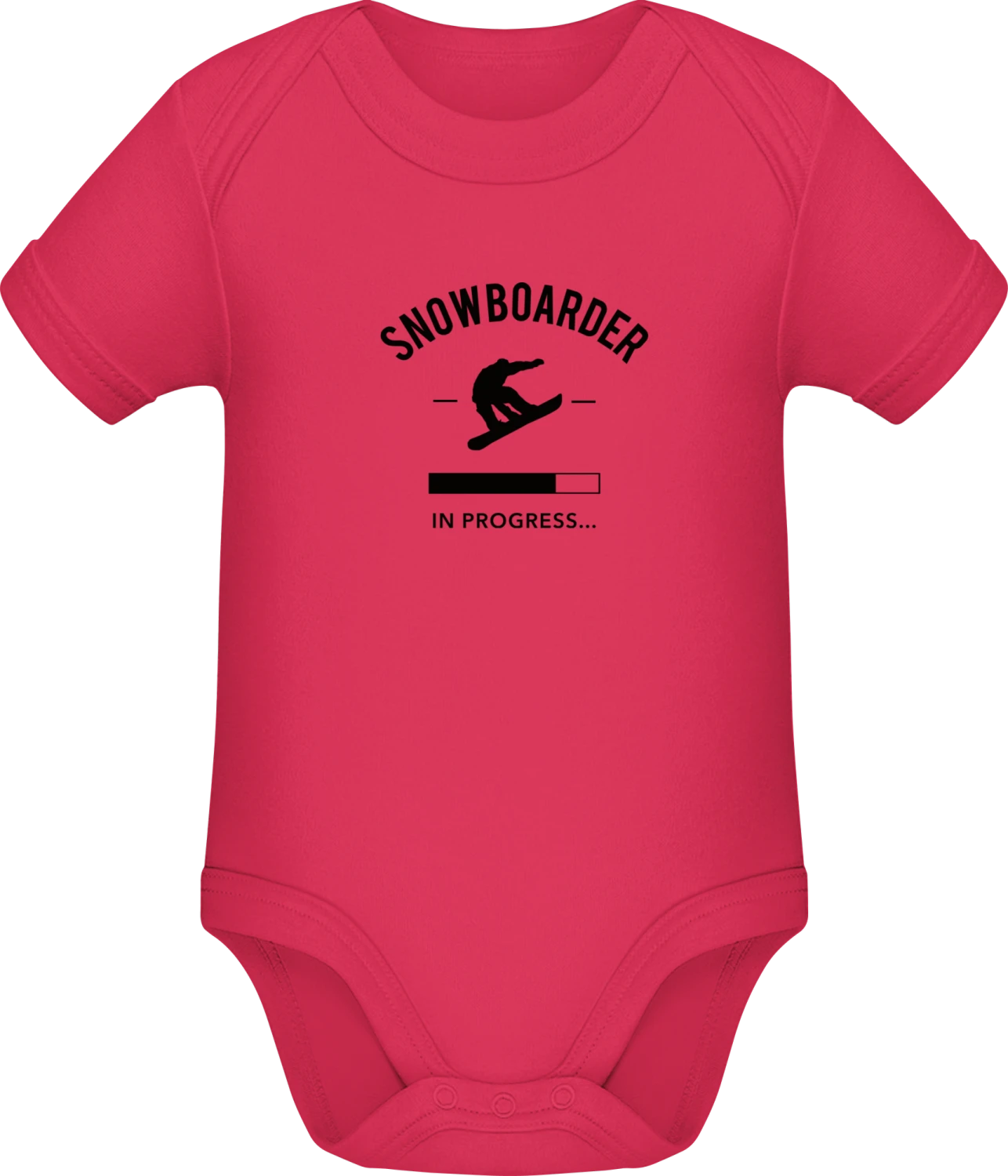 Snowboarder in Progress - Sorbet Sonar SSL organic babybodsuit - Front