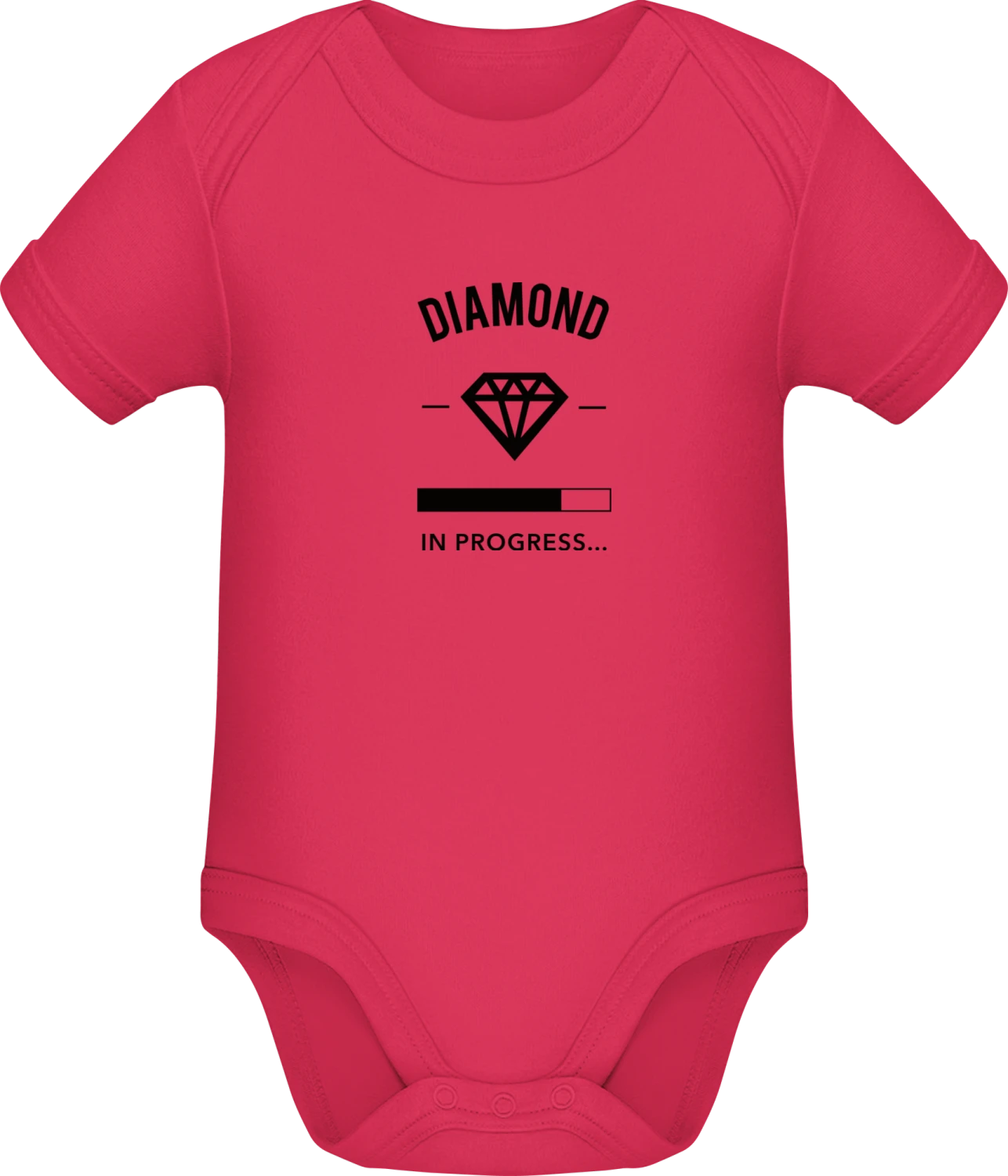 Diamond in Progress - Sorbet Sonar SSL organic babybodsuit - Front