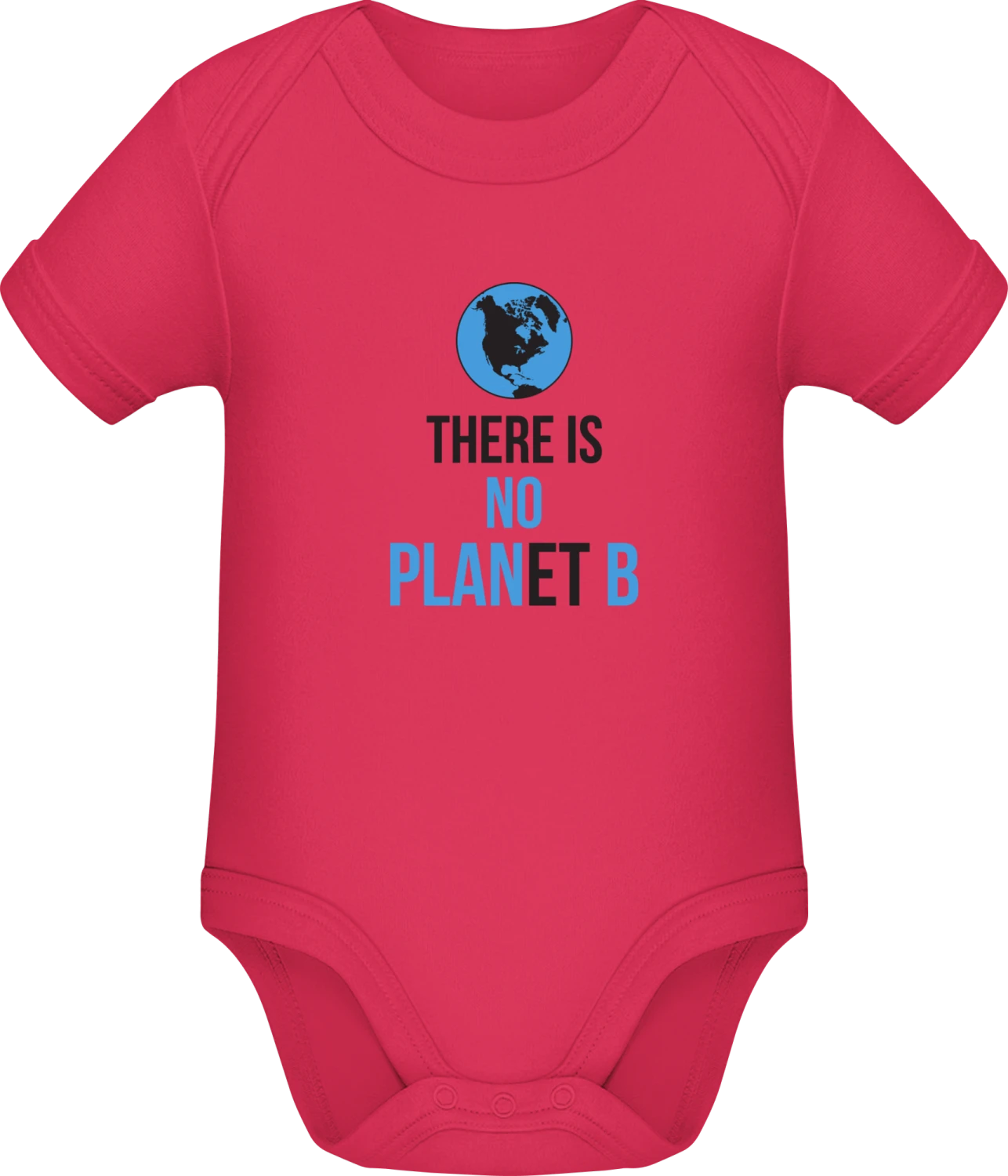 There Is No Planet B - Sorbet Sonar SSL organic babybodsuit - Front