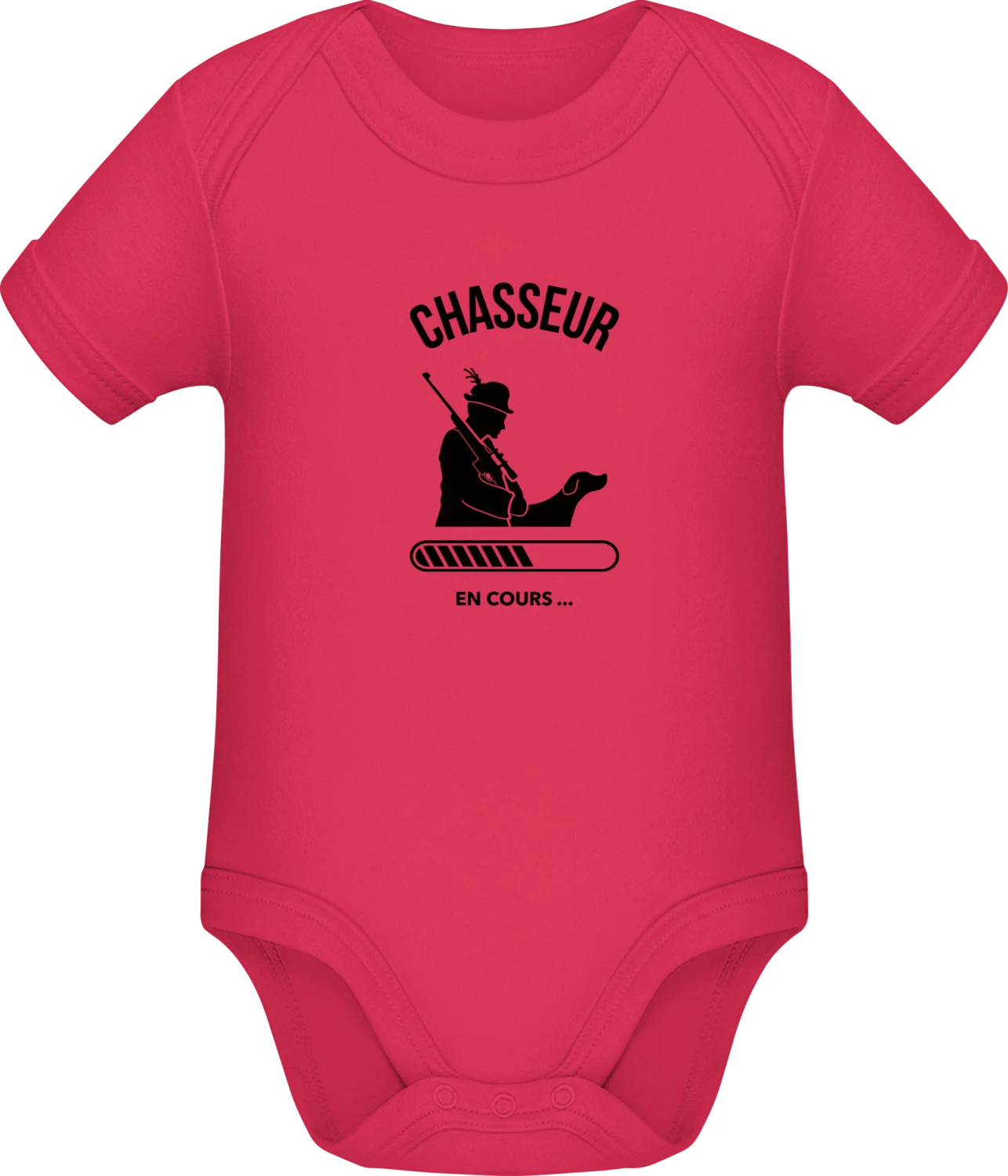 Chasseur en cours - Sorbet Sonar SSL organic babybodsuit - Front