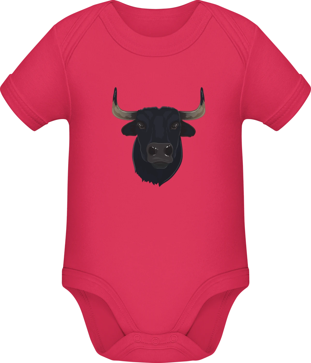 Stier Kopf Realistisch - Sorbet Sonar SSL organic babybodsuit - Front