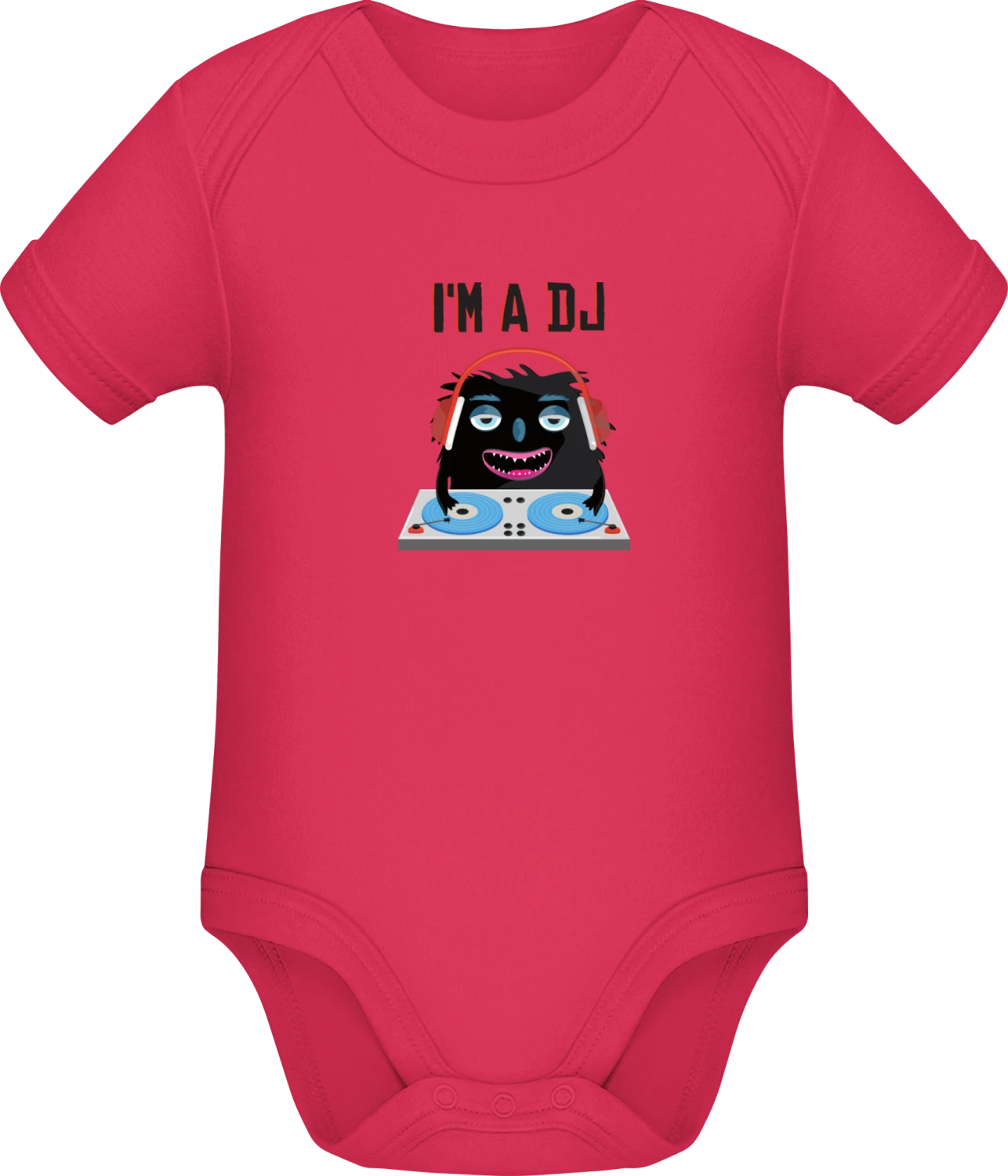 I'm a DJ Monster - Sorbet Sonar SSL organic babybodsuit - Front