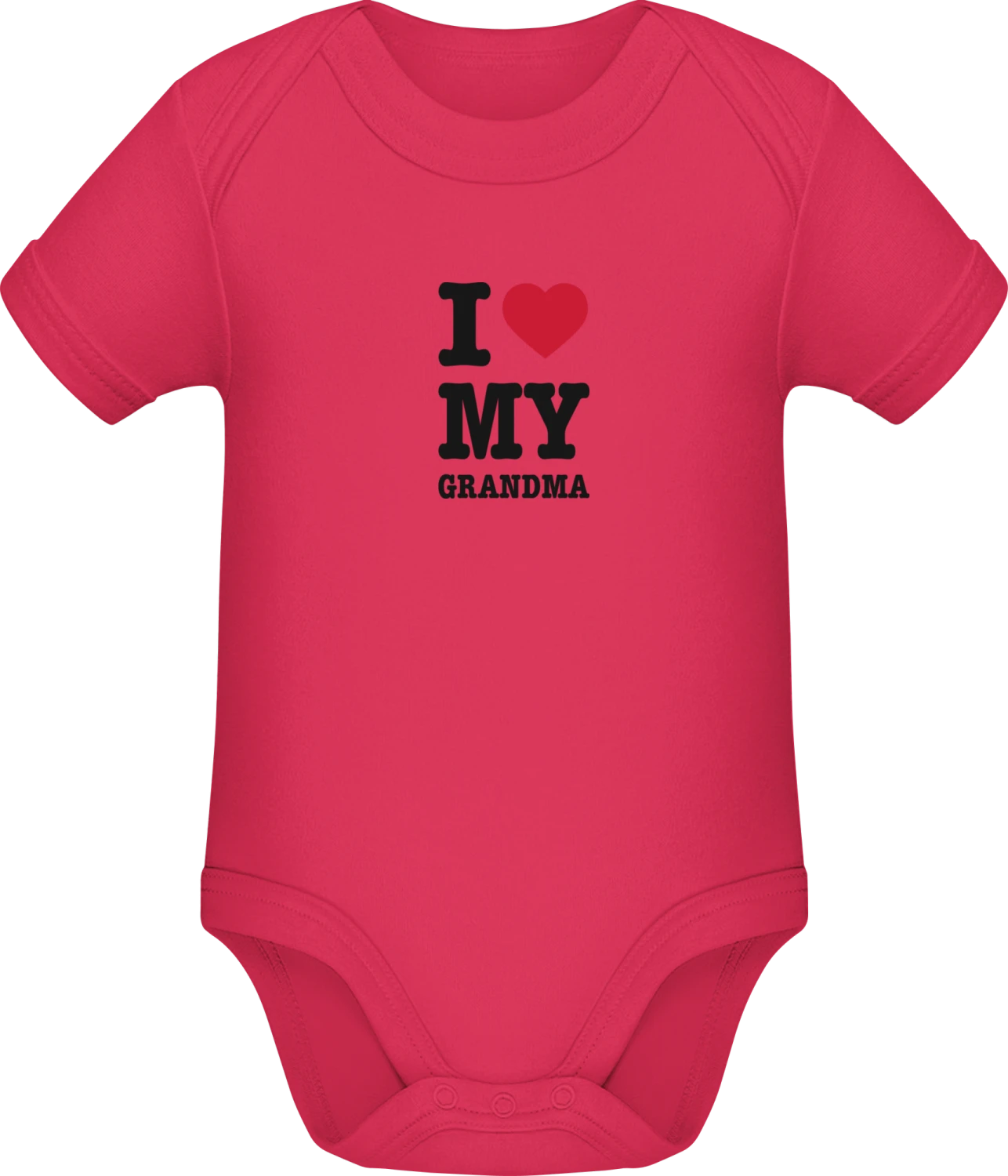 I Love My Grandma - Sorbet Sonar SSL organic babybodsuit - Front