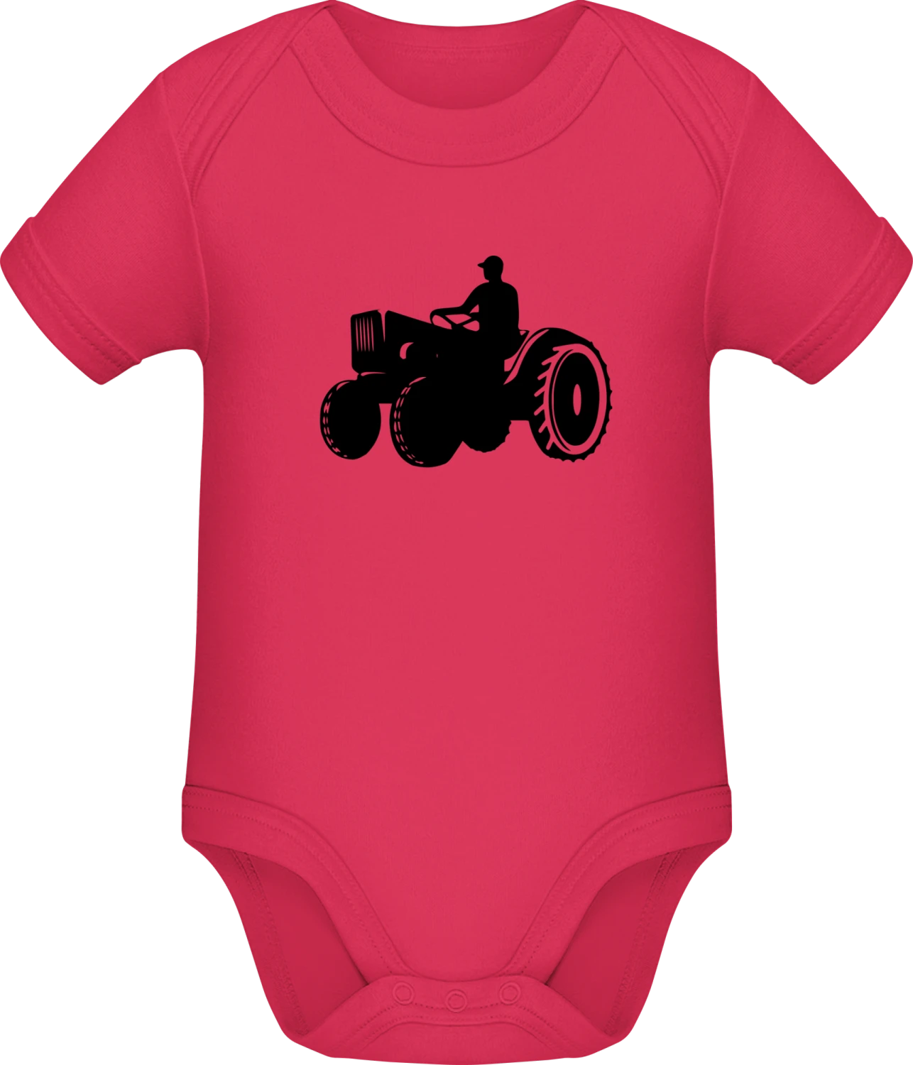 Farmer With Tractor - Sorbet Sonar SSL organic babybodsuit - Front