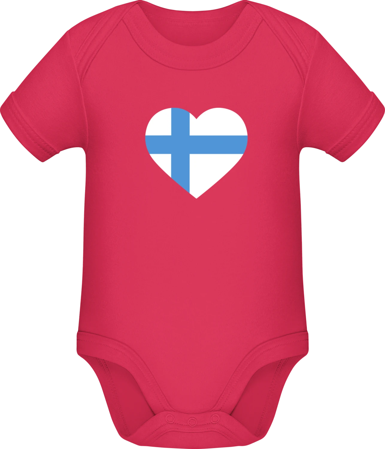 Finnland Herz - Sorbet Sonar SSL organic babybodsuit - Front