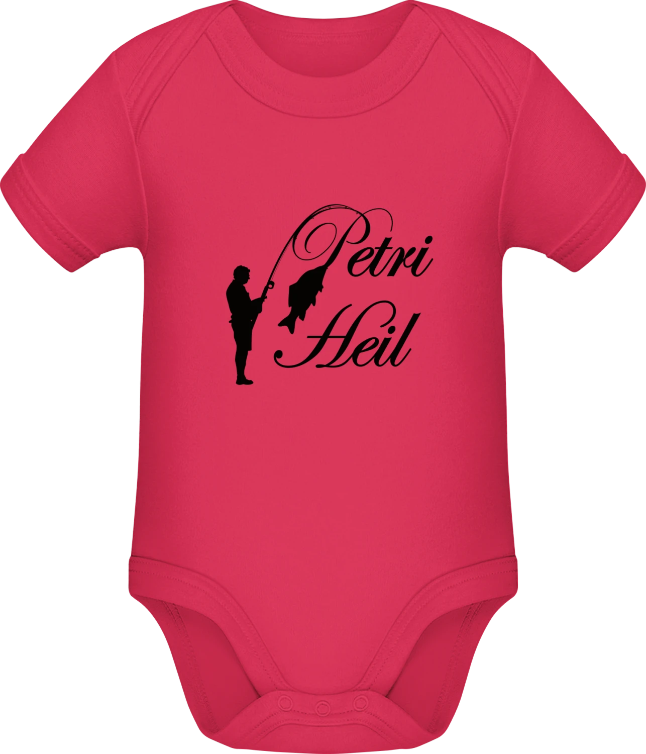 Petri Heil Angler - Sorbet Sonar SSL organic babybodsuit - Front