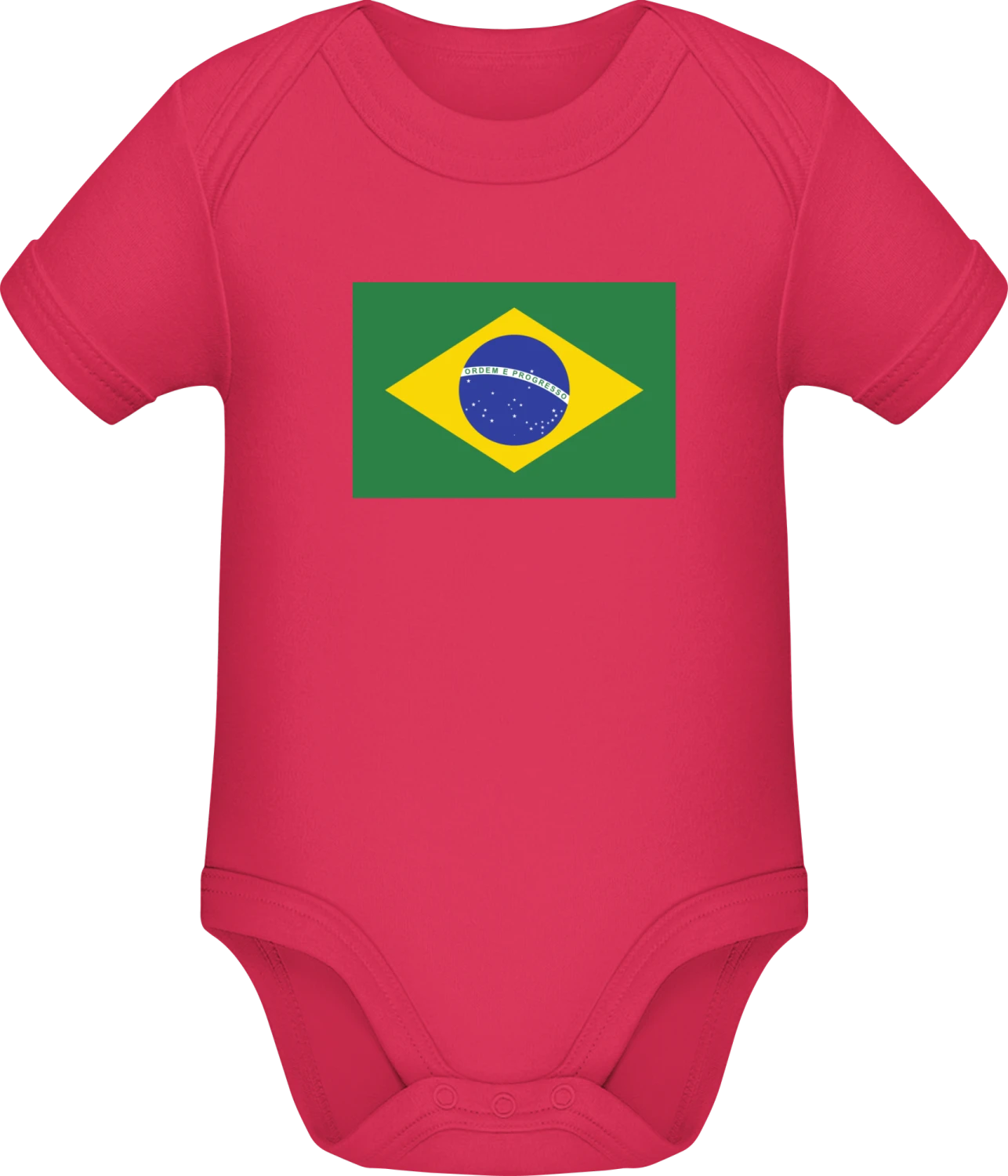 Brazil Flag - Sorbet Sonar SSL organic babybodsuit - Front