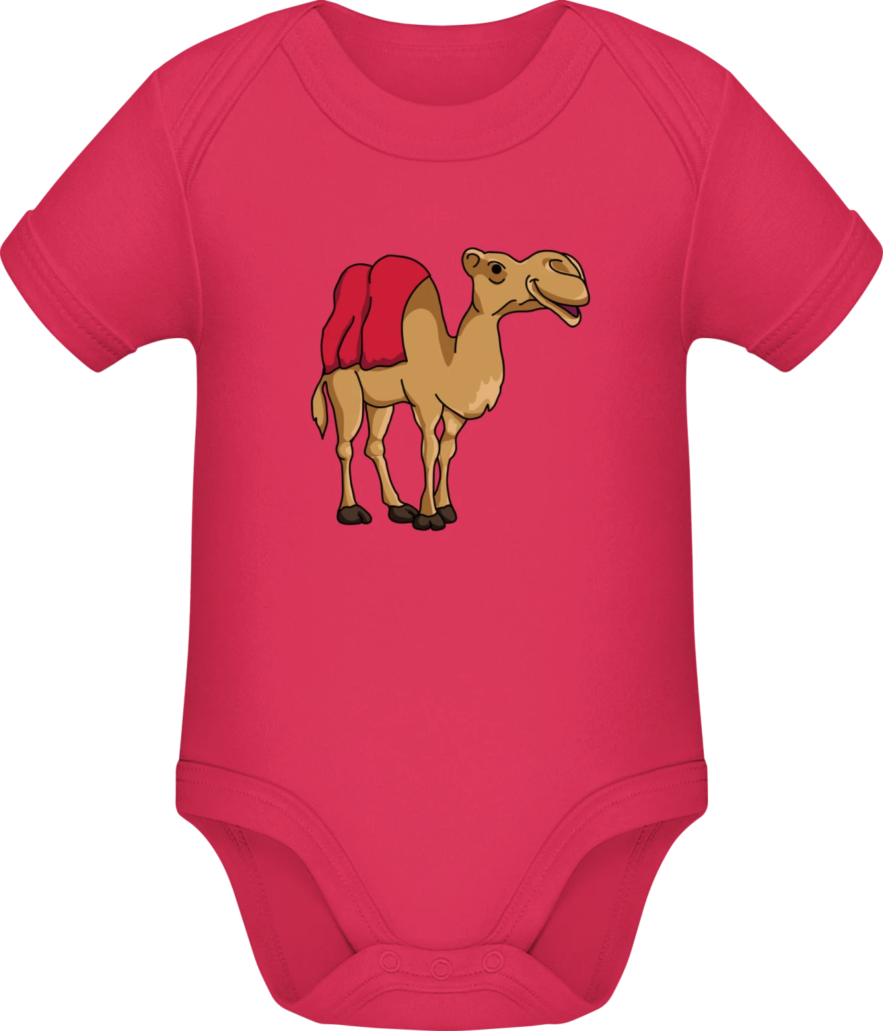 Camel Illustration - Sorbet Sonar SSL organic babybodsuit - Front