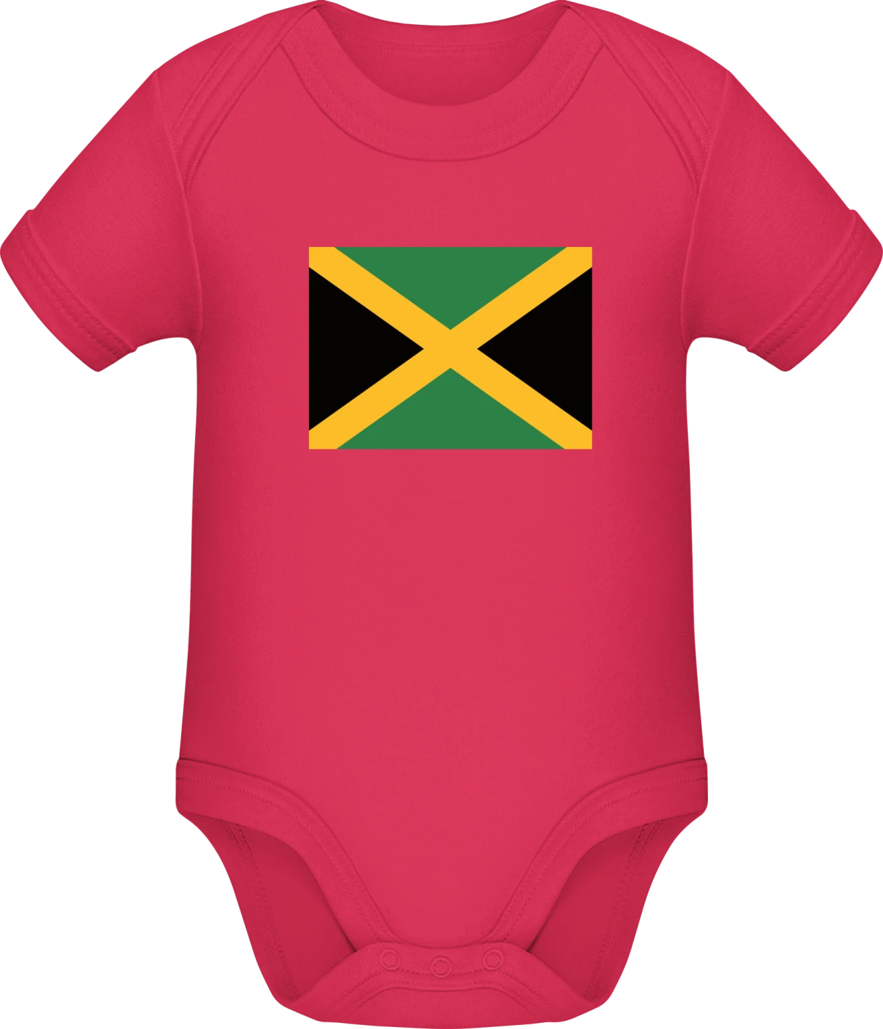 Jamaica Flag - Sorbet Sonar SSL organic babybodsuit - Front