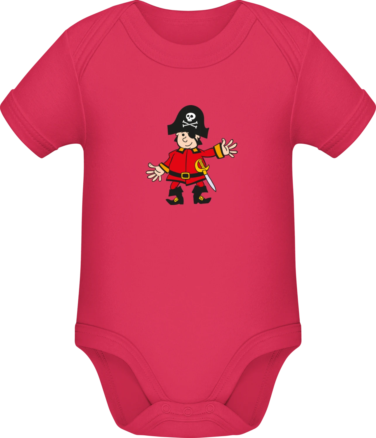 Pirate Kid Comic - Sorbet Sonar SSL organic babybodsuit - Front