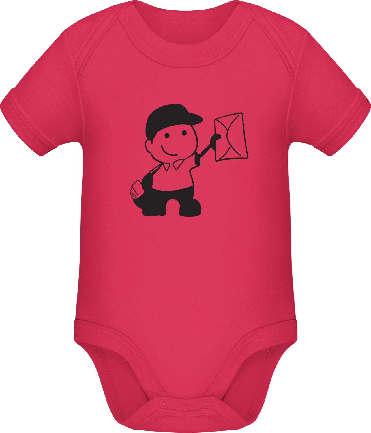 Postbote Illustration - Sorbet Sonar SSL organic babybodsuit - Front