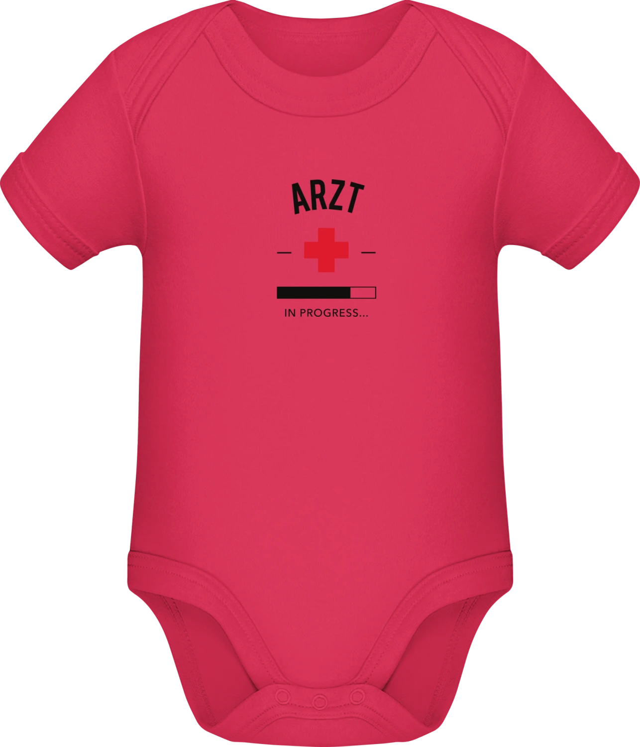 Arzt in progress - Sorbet Sonar SSL organic babybodsuit - Front